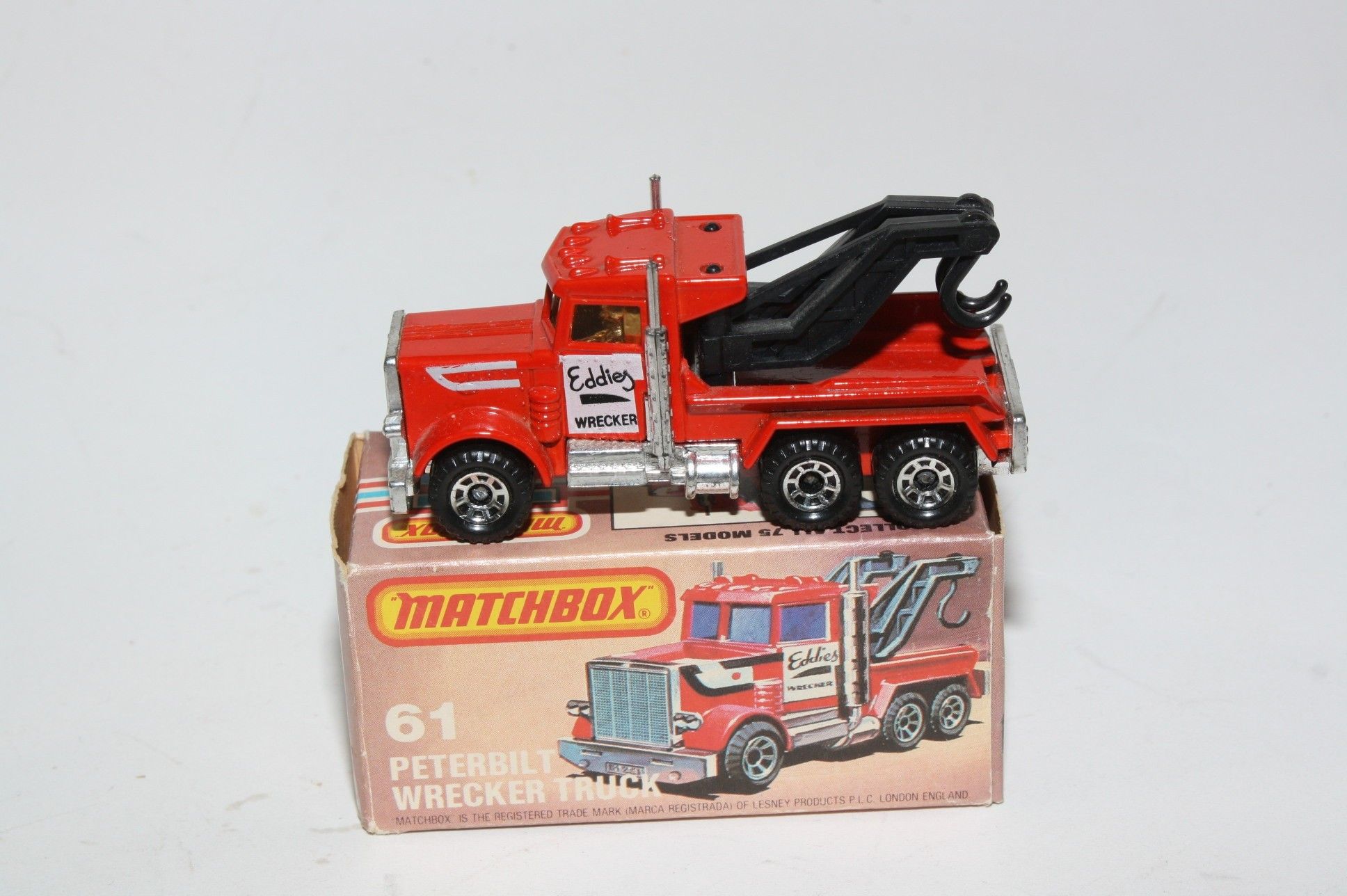 Matchbox 61 Peterbilt Wrecker Truck Mint in Good Original Box DB Collectables