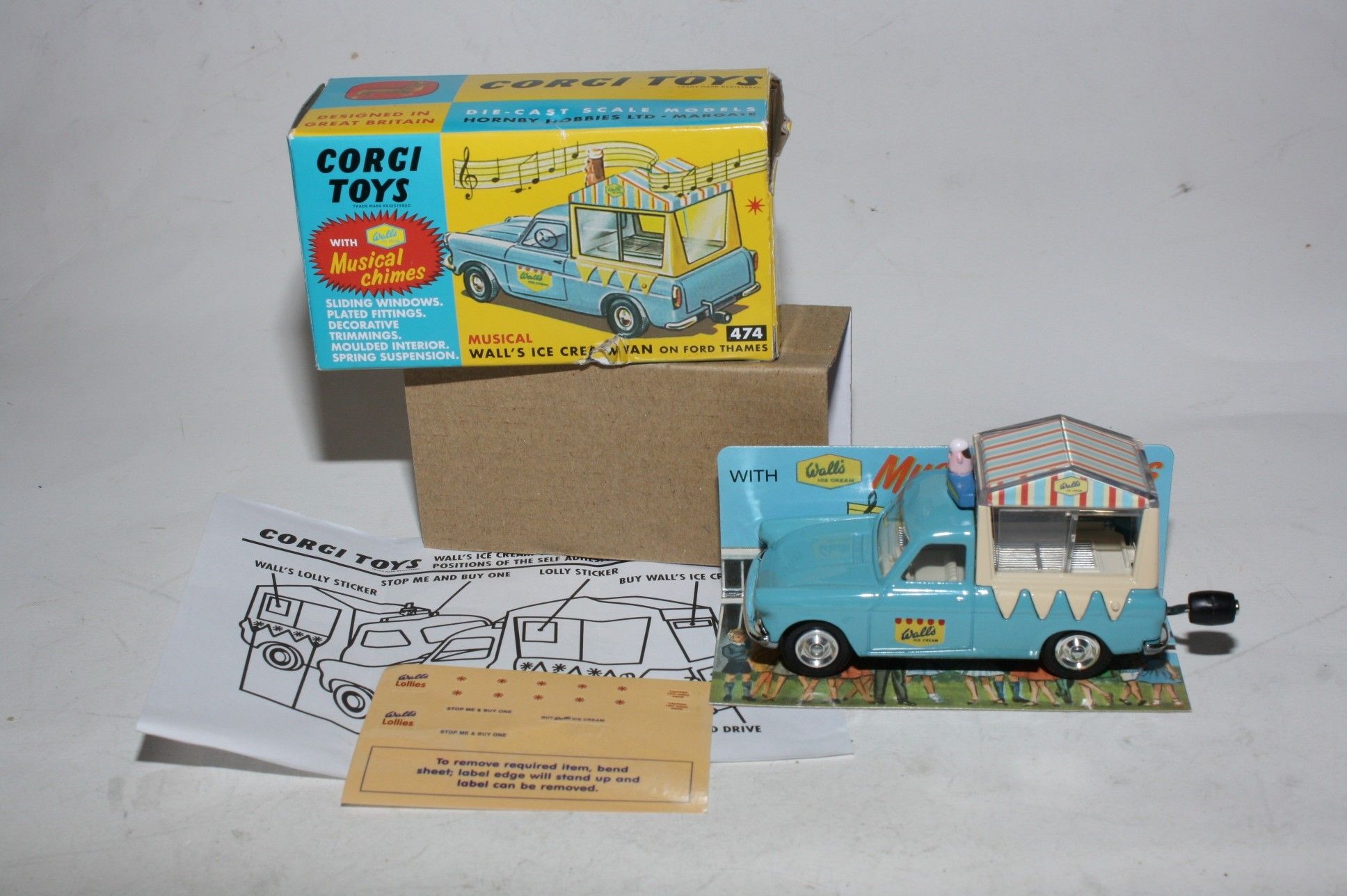 Corgi 474 Walls Ice Cream Van CMC Re-Issue, Mint in Box | DB Collectables