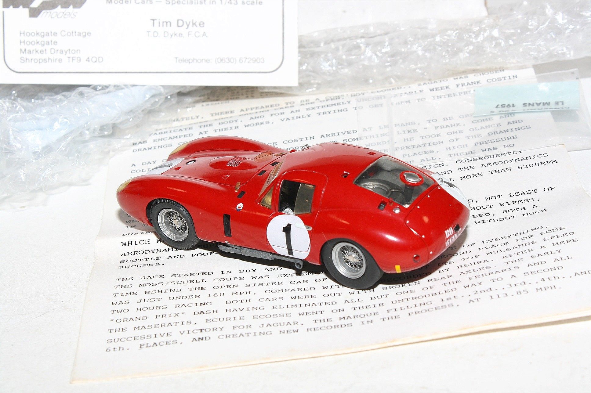 スパーク 1/43 マセラティ 450S ルマン 1957 No.2 スパーク 1/43 マセラティ 450S ルマン 1957 No.2 スパーク 1/43