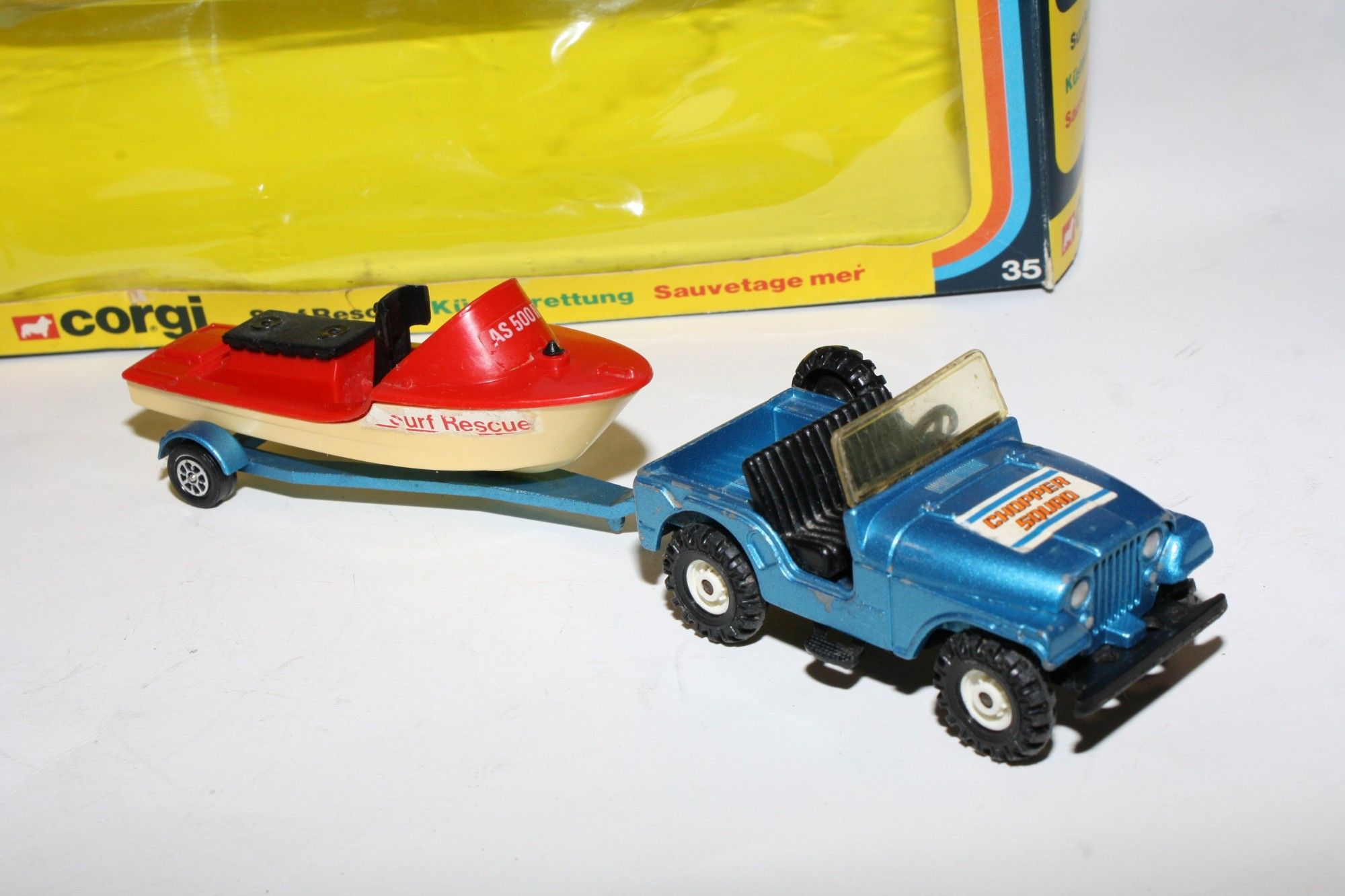 Corgi Gift Set N°35 - Chopper Squad L'Escadron Volant - Jeep & Bateau - Occasion