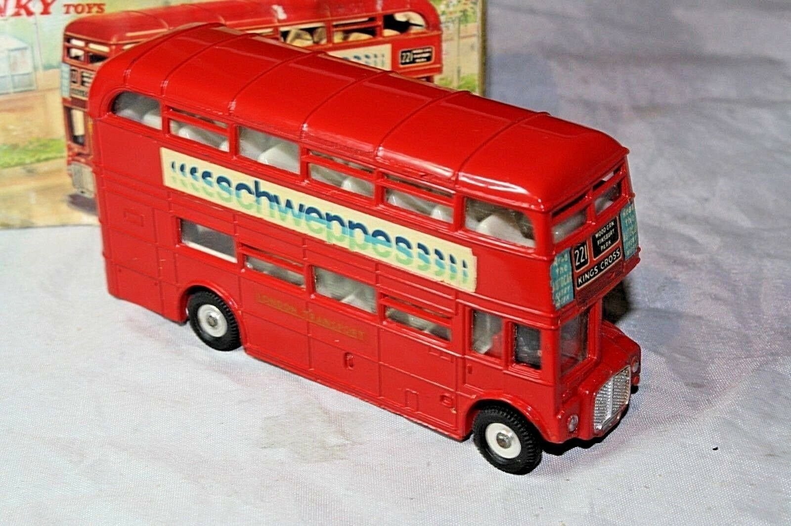 Dinky 289 Routemaster Bus, Schweppes Livery, Excellent Condition in ...