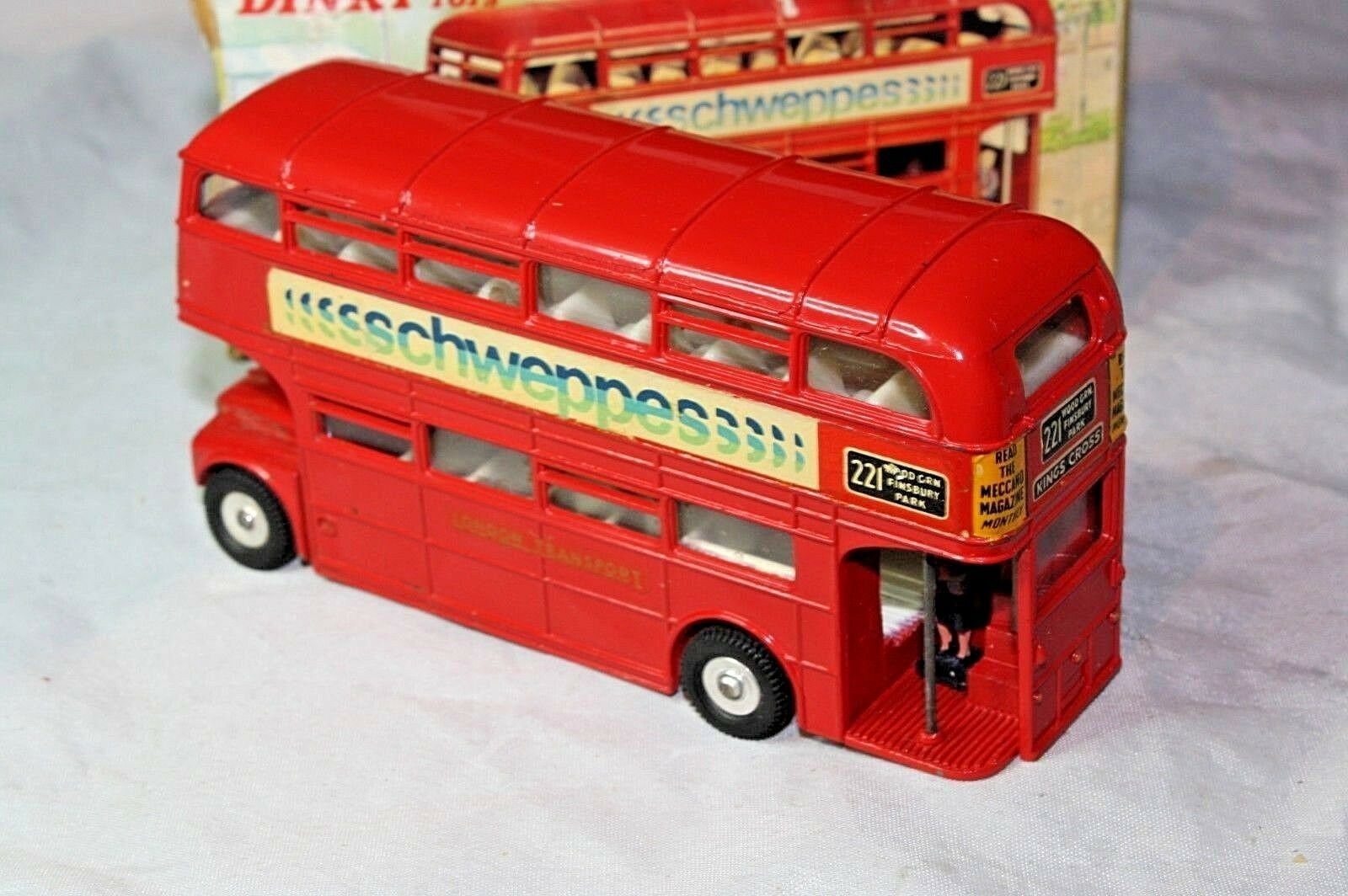 Dinky 289 Routemaster Bus, Schweppes Livery, Excellent Condition in ...