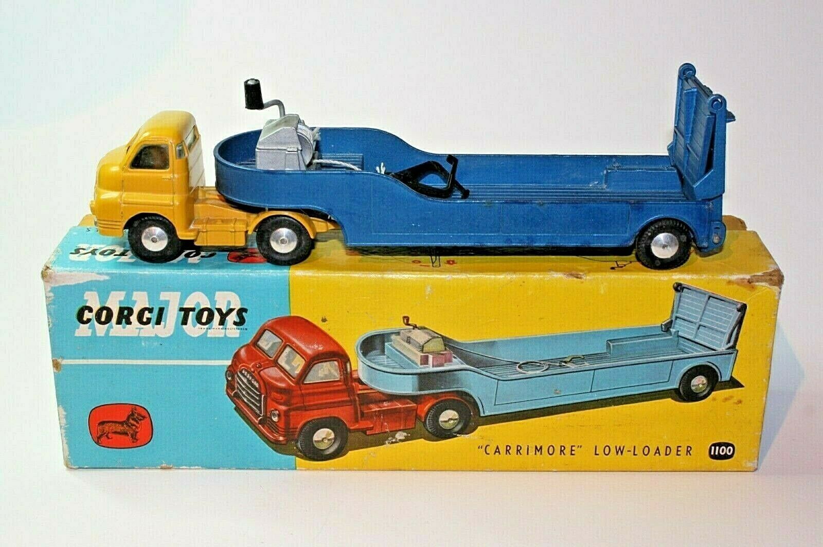 Corgi 1100 Bedford Carrimore Low Loader, Superb in Good Original Box ...