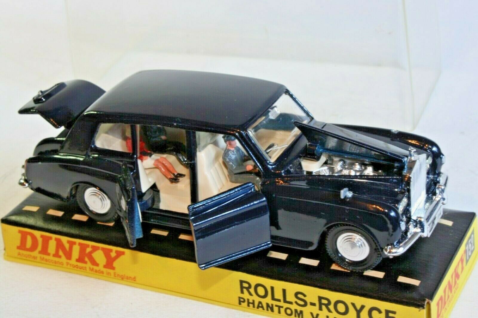 Dinky 152 Rolls Royce Phantom V Reproduction Repro Blue Plastic Driver Figure 