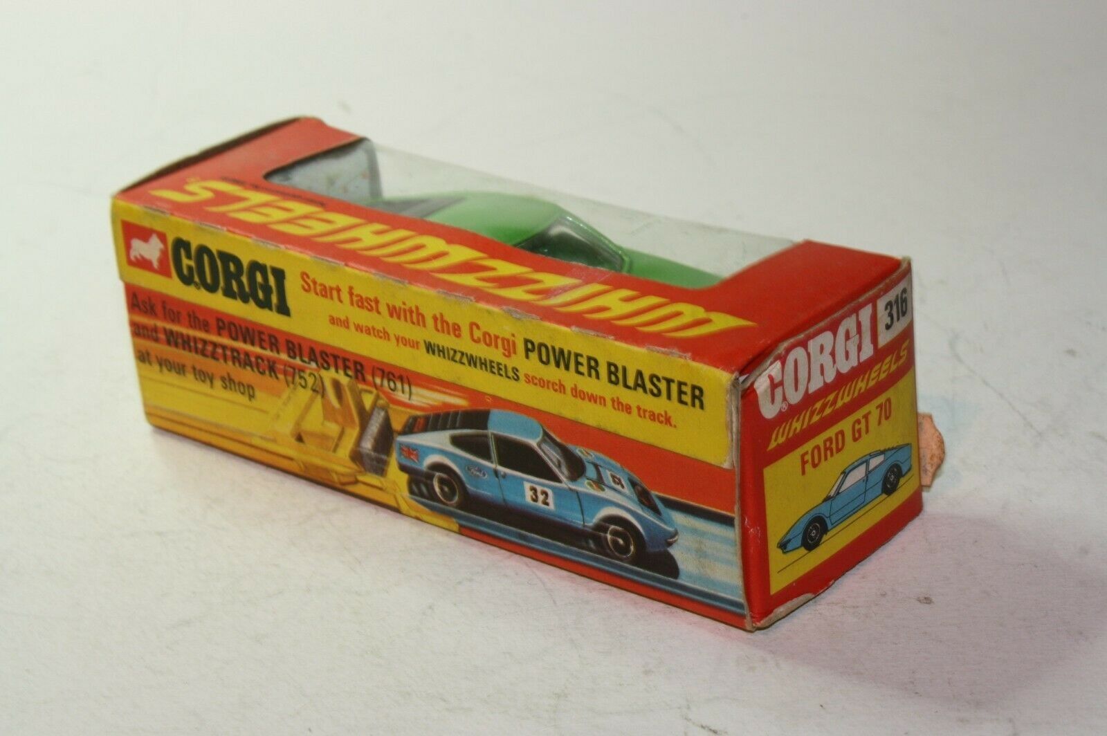 Corgi Toys GB n ° 316 Ford GT 70 Le Mans Whizzwheels in box . – Iapello  Arts & Antiques