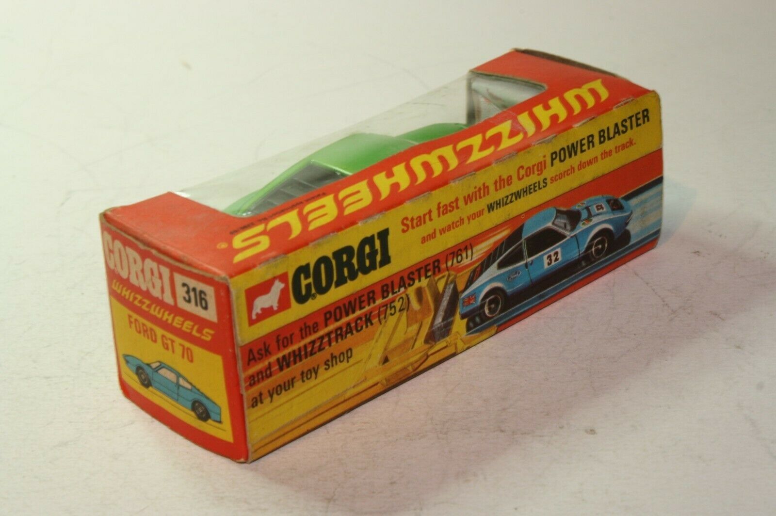 Corgi Toys GB n ° 316 Ford GT 70 Le Mans Whizzwheels in box . – Iapello  Arts & Antiques