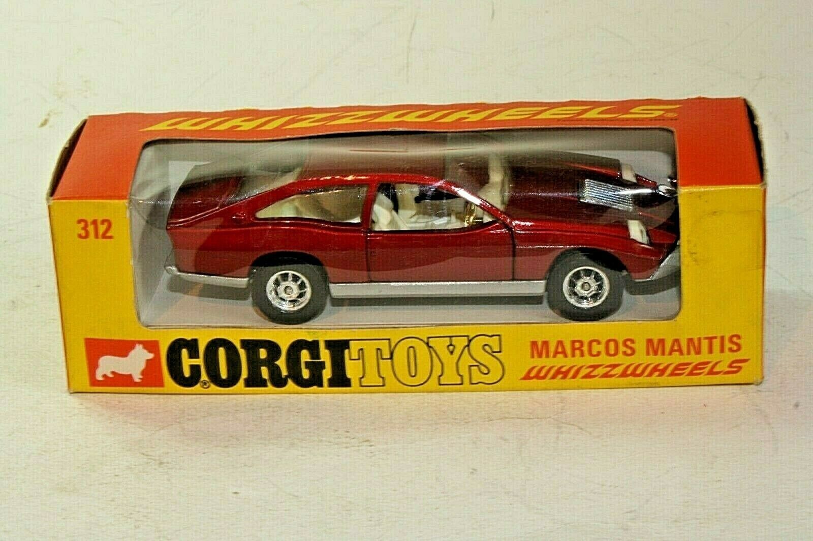 Corgi 312 Marcos Mantis, Mint Condition in Excellent Original Box