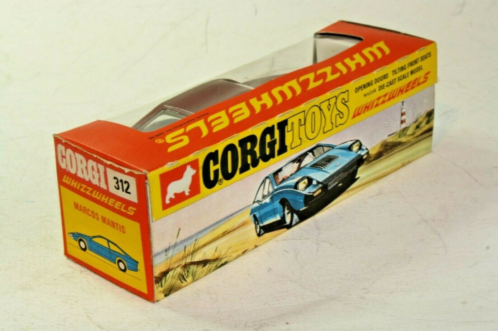 Corgi 312 Marcos Mantis, Mint Condition in Excellent Original Box