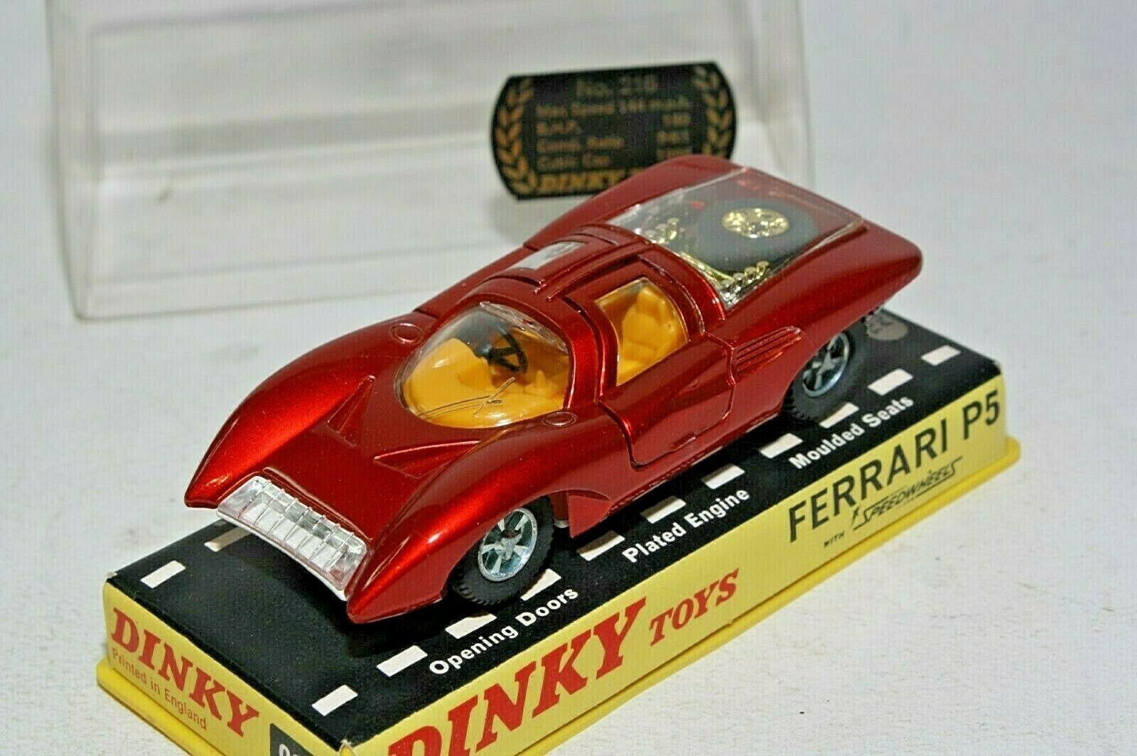 DINKY FERRARI P5 フェラーリ 220 ミニカー Dinky 220 Ferrari P5, VNM Condition in Original Box | DB