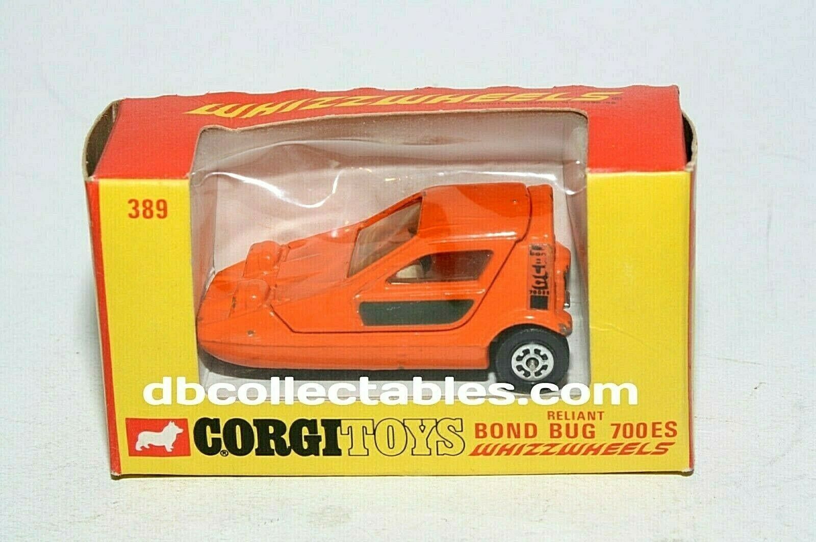 Corgi 389 Reliant Bond Bug VGC in Excellent Original Box DB Collectables