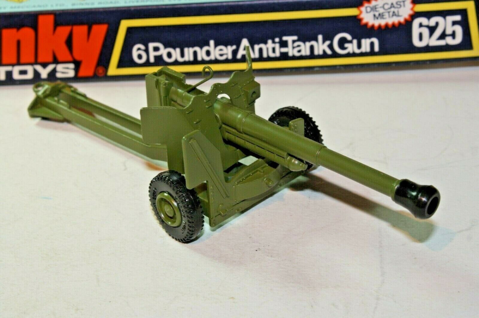 Dinky Toys Anglais 625 – Canon Anti-Char Pounder – Échelle 1:43 – État A