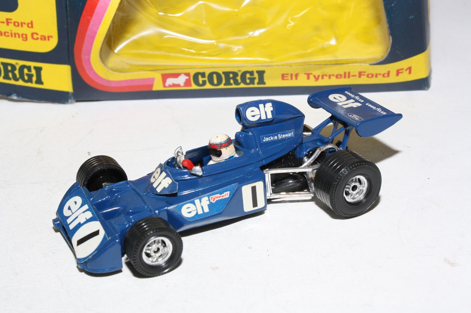 Corgi 158 Jackie Stewart Elf Tyrrell Ford F1, VGC in Original Box