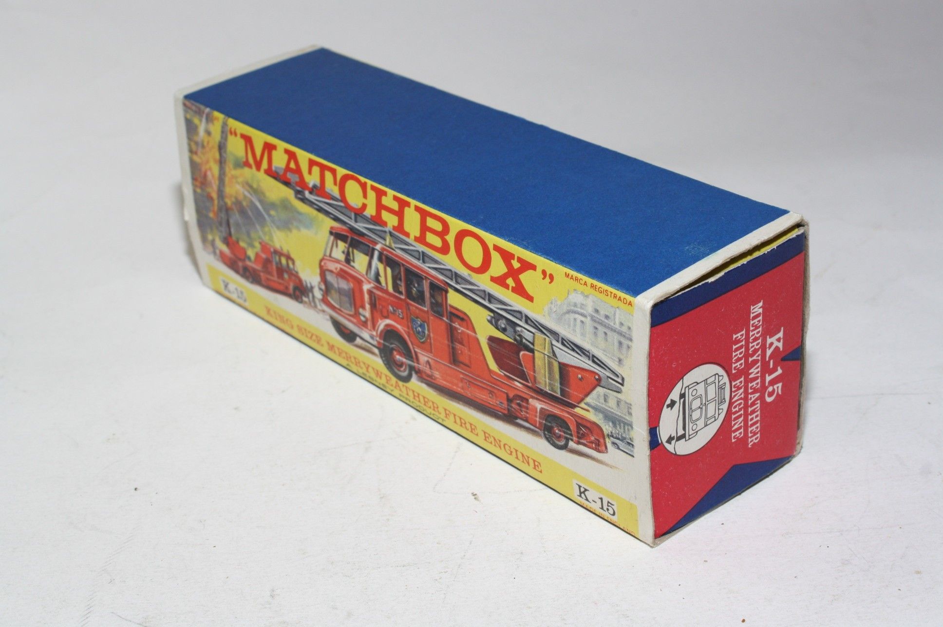 Matchbox K-15 Merryweather Fire Engine, VGC in VNM Box | DB Collectables