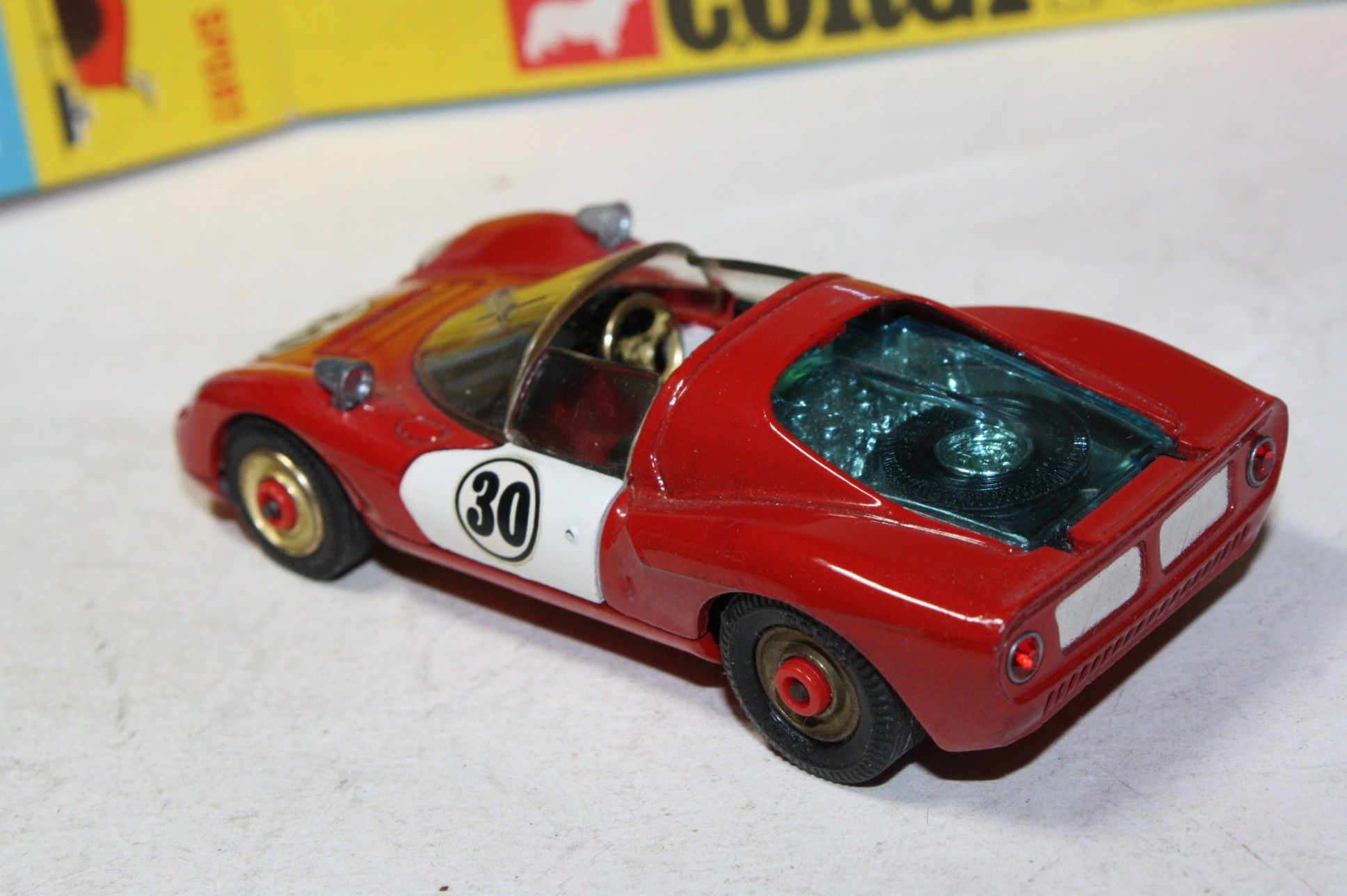 Corgi 344 Ferrari Dino 206, Red Spot Hubs, VNM in Mint Original Box ...