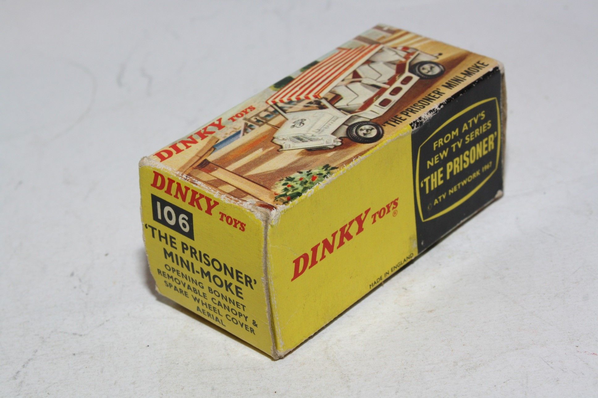 Dinky 106 Prisoner Mini Moke, VNM in Good Original Box | DB Collectables
