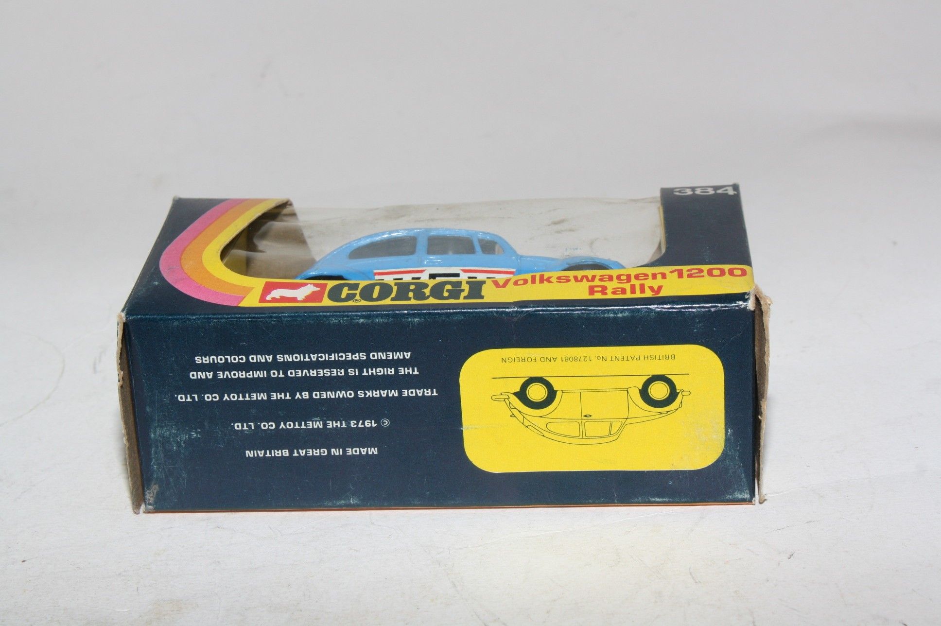 Corgi 384 VW Rally 1200 Rally, Mint in Good Original Box | DB Collectables