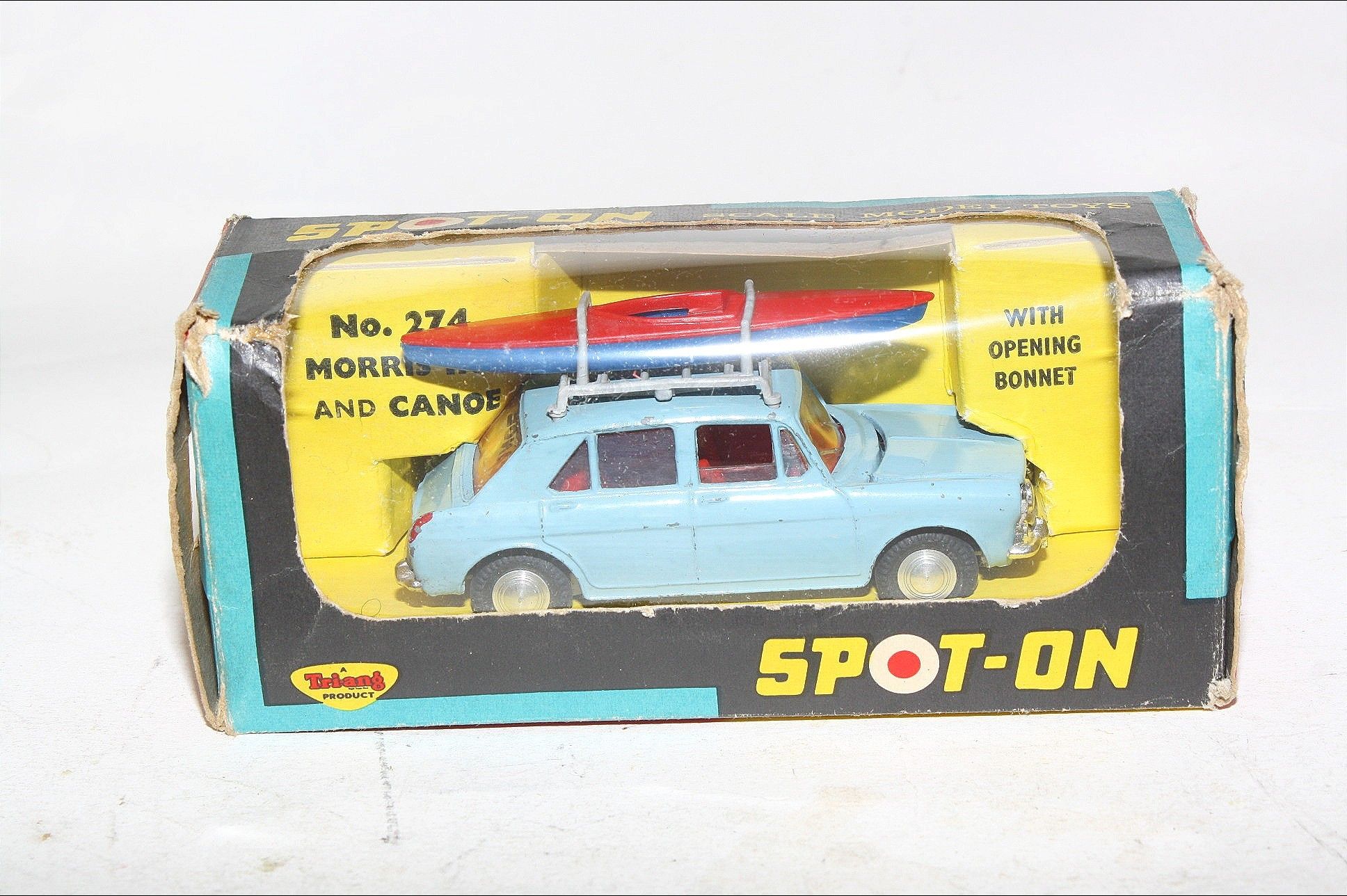 Spot-On 274 Morris 1100 with Canoe, VGC in Original Box | DB