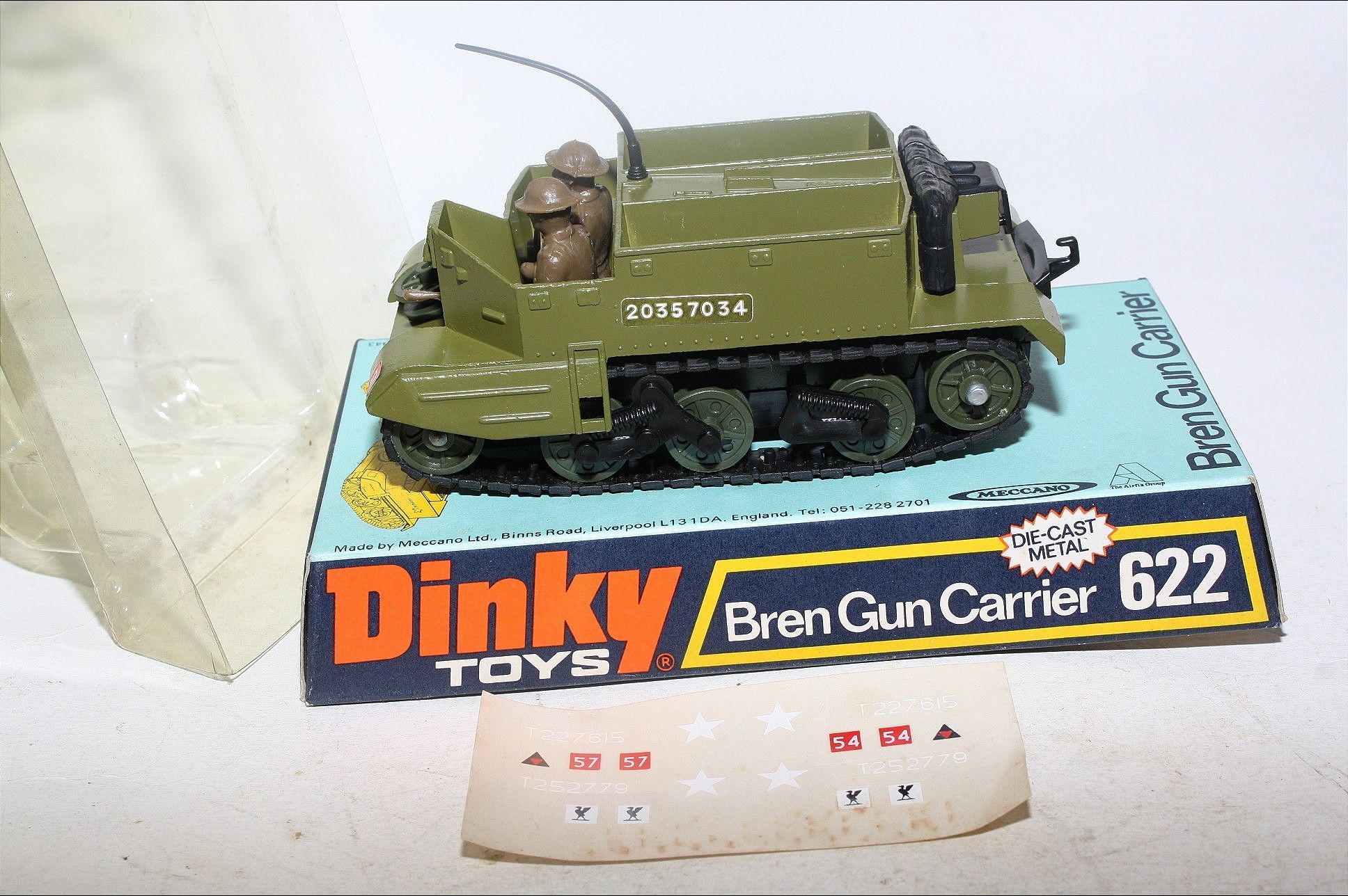 B2G1F DINKY 622 Bren Gun Carrier 2nd Issue Stickers 