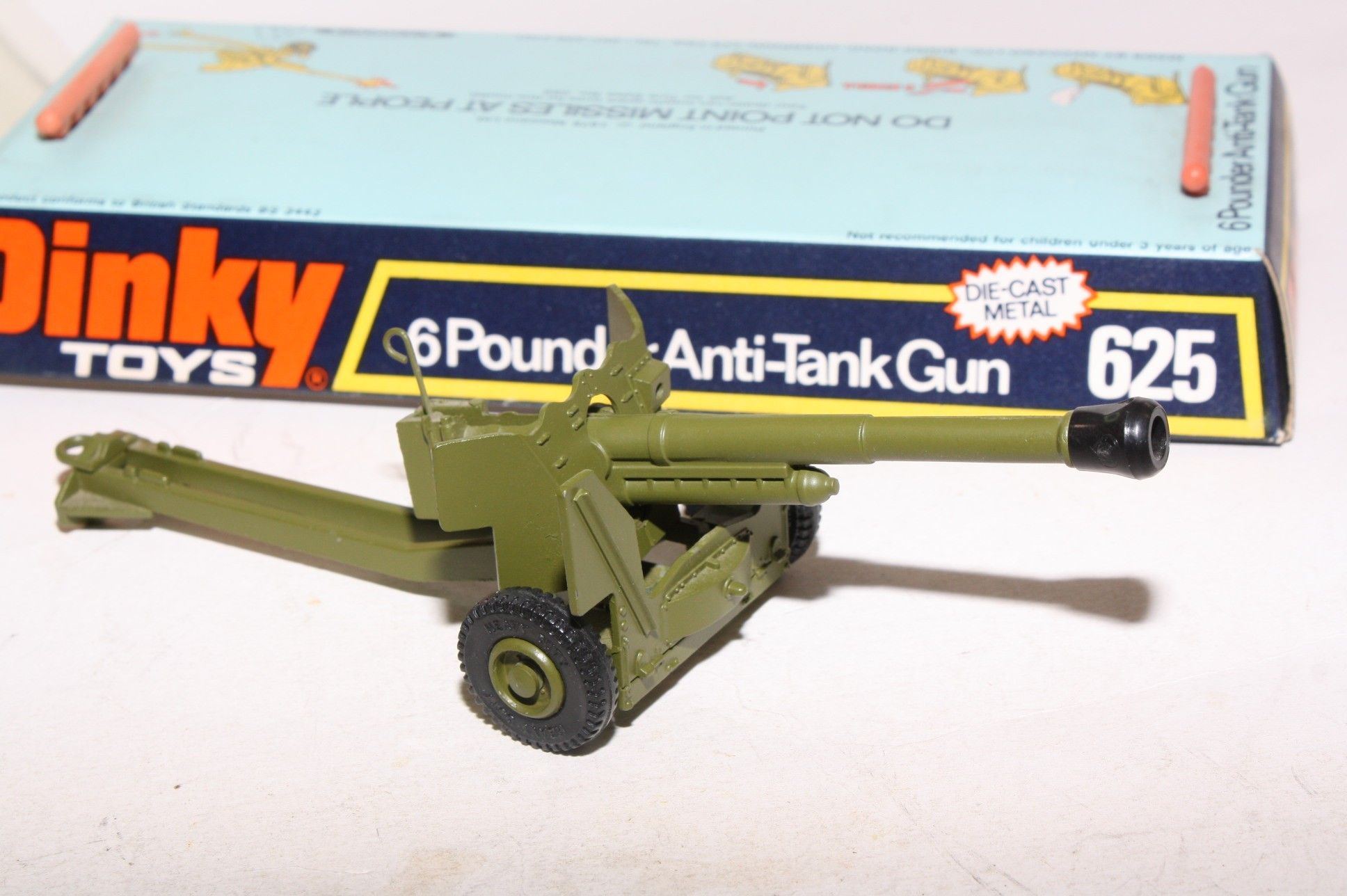 CANON 6 POUNDER Anti-Tank Gun - DINKY TOYS GB 625 - FR