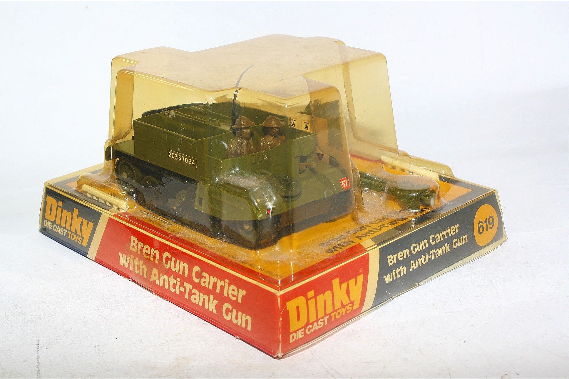 Reproduction Vacuum-Formed 'Bubble' by DRRB Dinky #619 Bren Carrier A/T Gun 