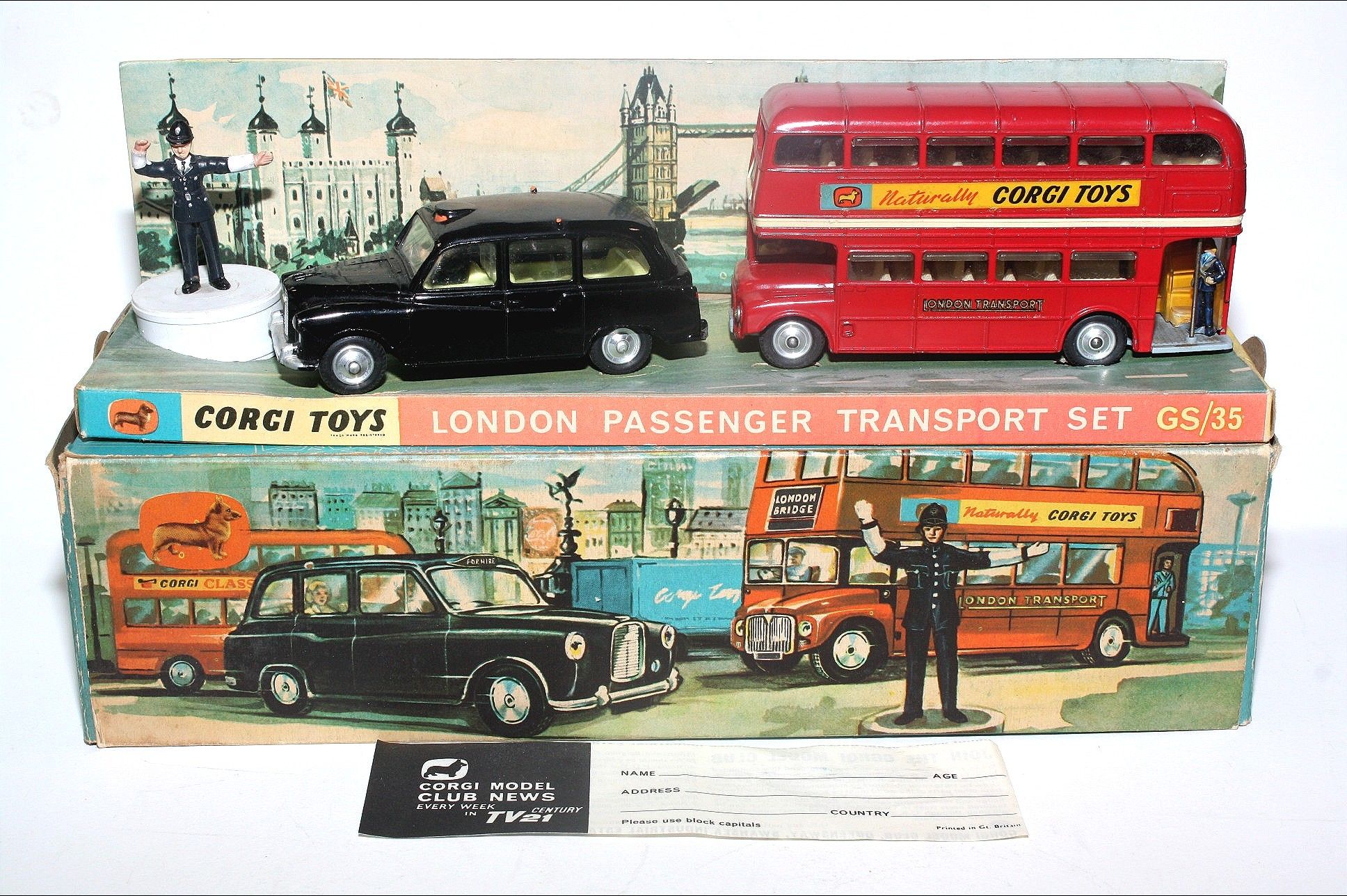 Corgi Toys Gift Set 35 London Transport Set, Superb in Good Original ...