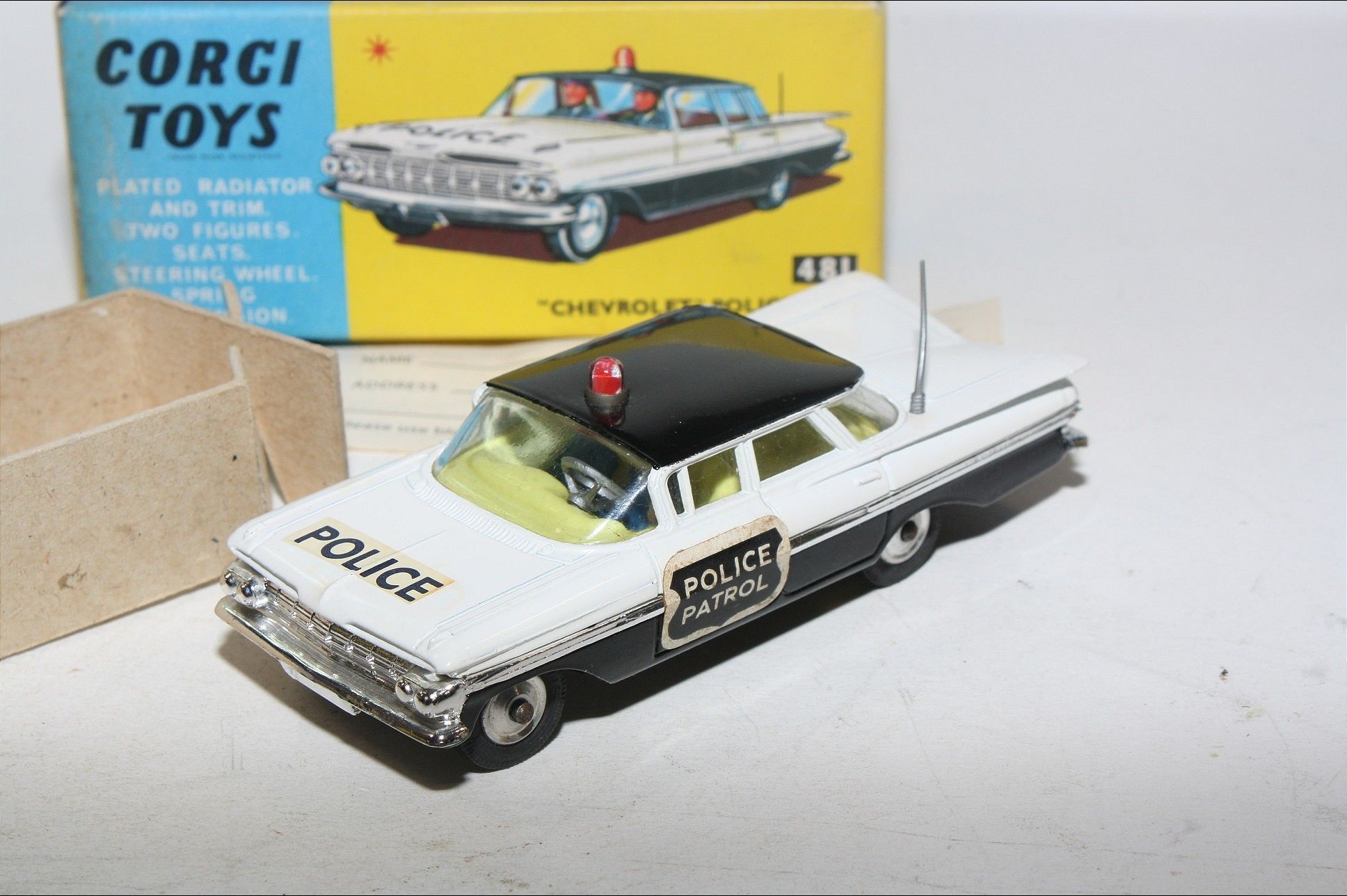 Corgi 481 Chevrolet Impala 1959 Polisbil Police.. | Köp på Tradera