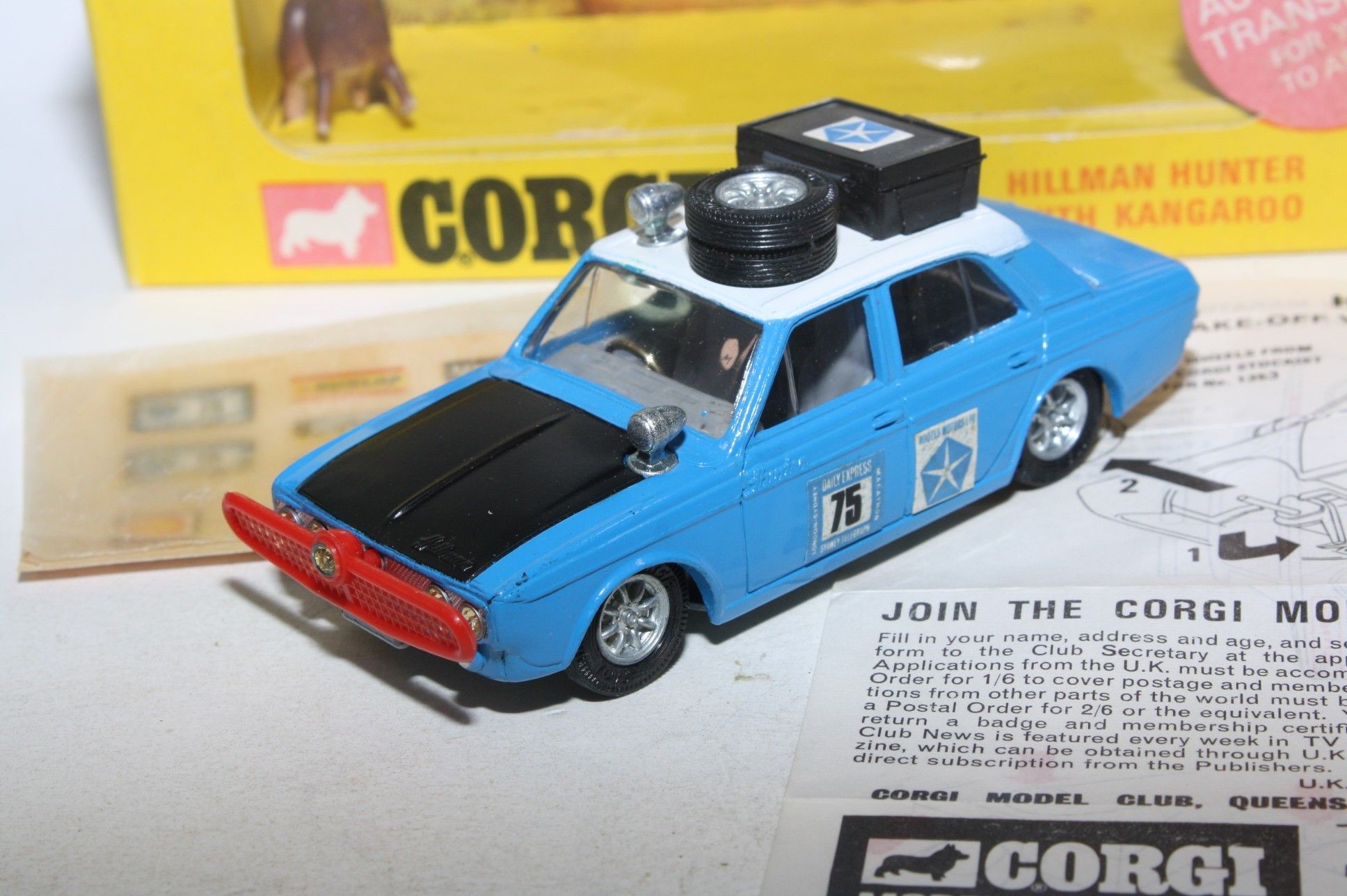 Corgi hillman hunter store rally car