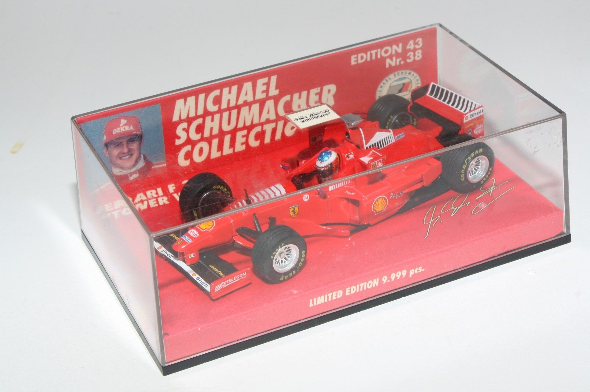 Mini Champs Paul's Model Art, M. Schumacher Ferrari F300,MIB | DB  Collectables