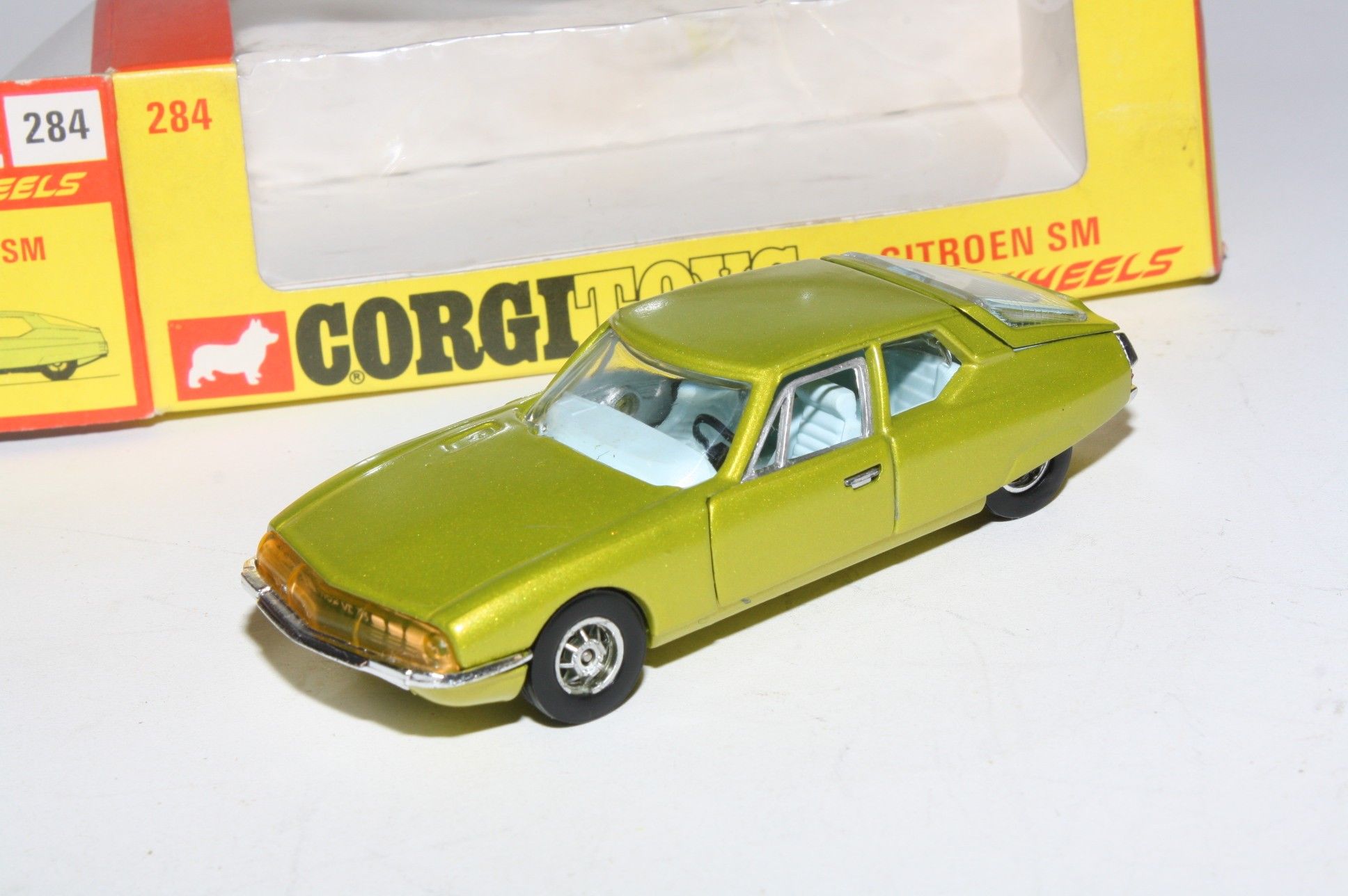 Corgi Toysミニカー 　シトロエンSM Corgi Toys 284 green CITROEN SM whizzwheels w BOX check my