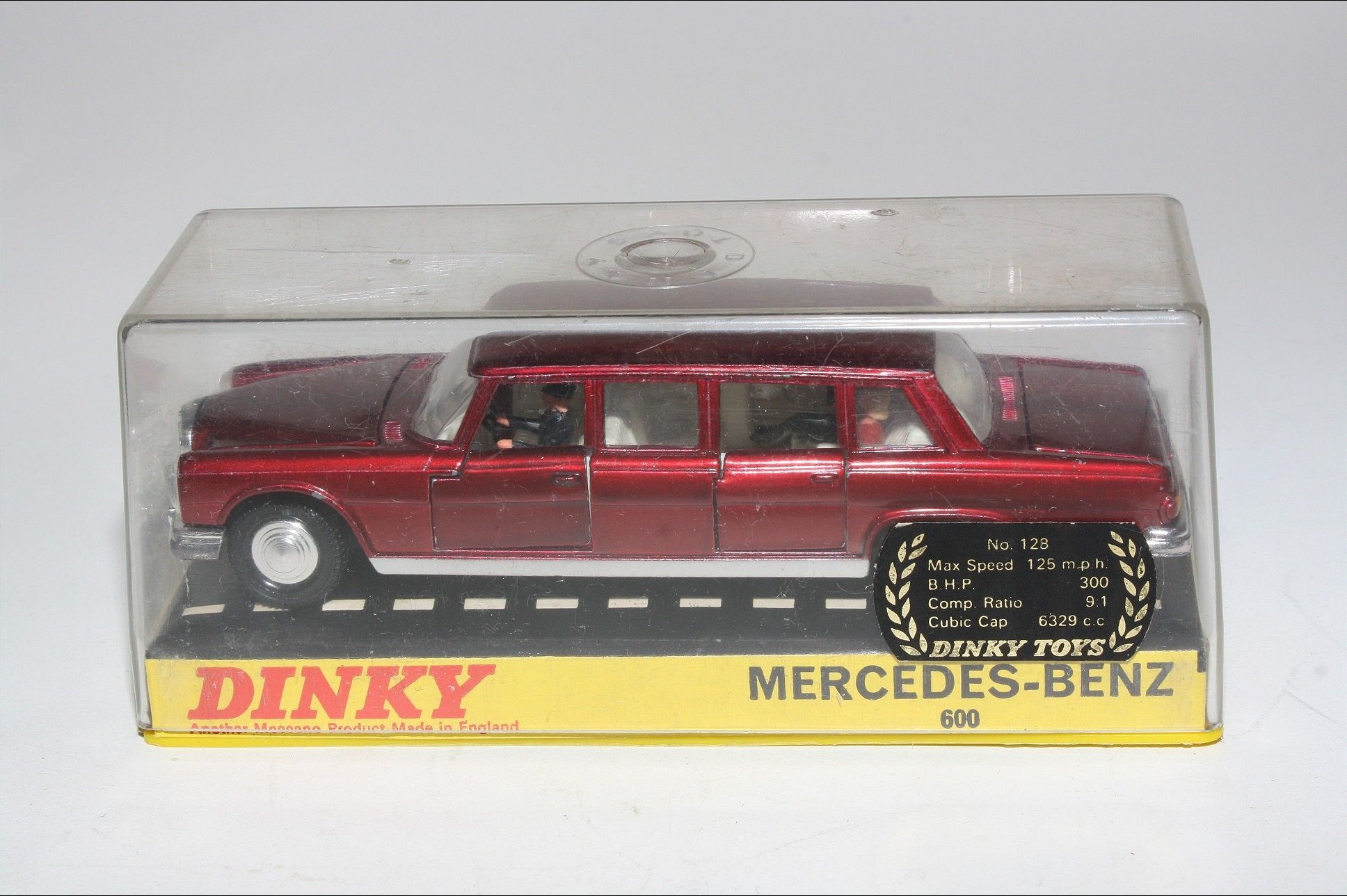 Dinky 128 Mercedes Benz 600 Reproduction Repro Plastic Window Wind Screen Unit 