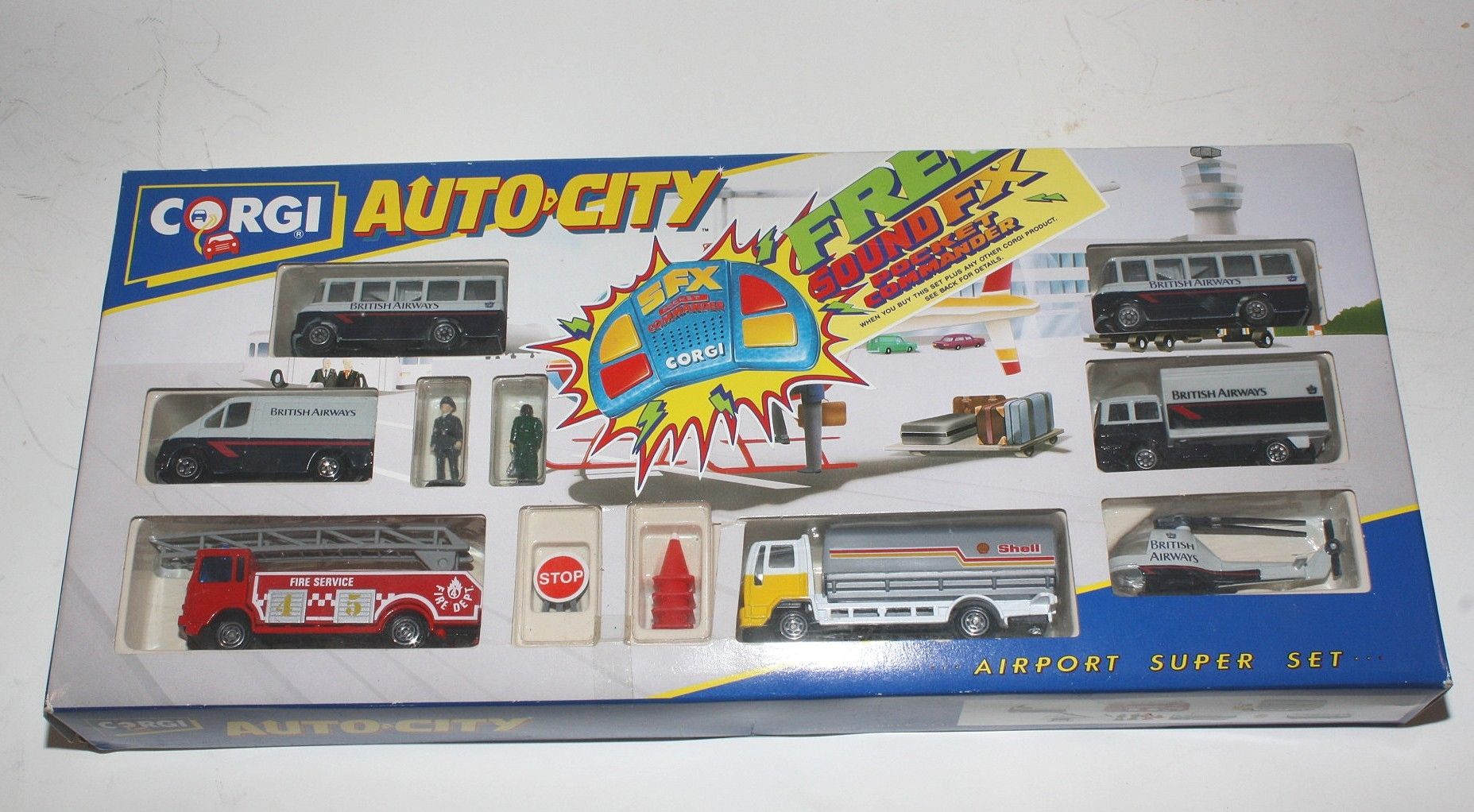 Jeu Corgi Auto City Ferry Port électronique Vintage 1995 Complet Avec Boîte