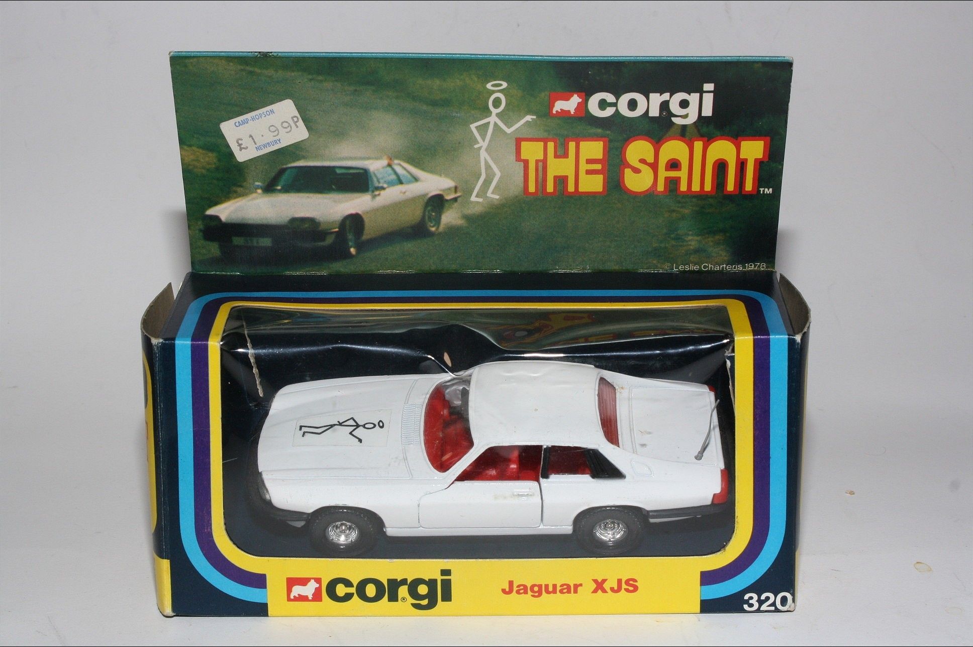 Corgi 320 Saints Jaguar XJS, Mint in Good Original Box | DB Collectables