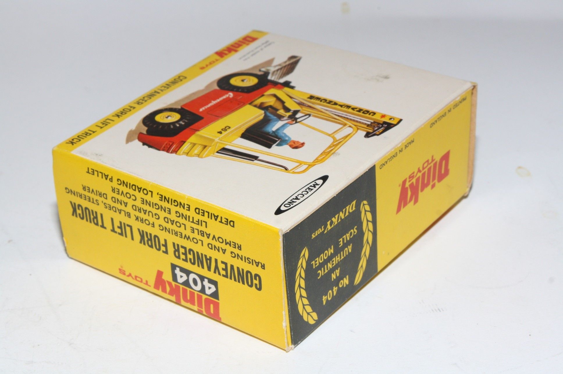 Dinky 404 Conveyancer Fork Lift Truck, Mint in Superb Original Box
