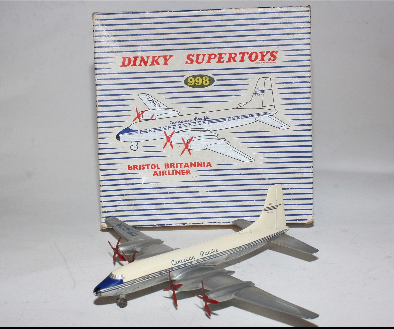 Dinky 998 Bristol Britannia Airline, Excellent condition in Original ...