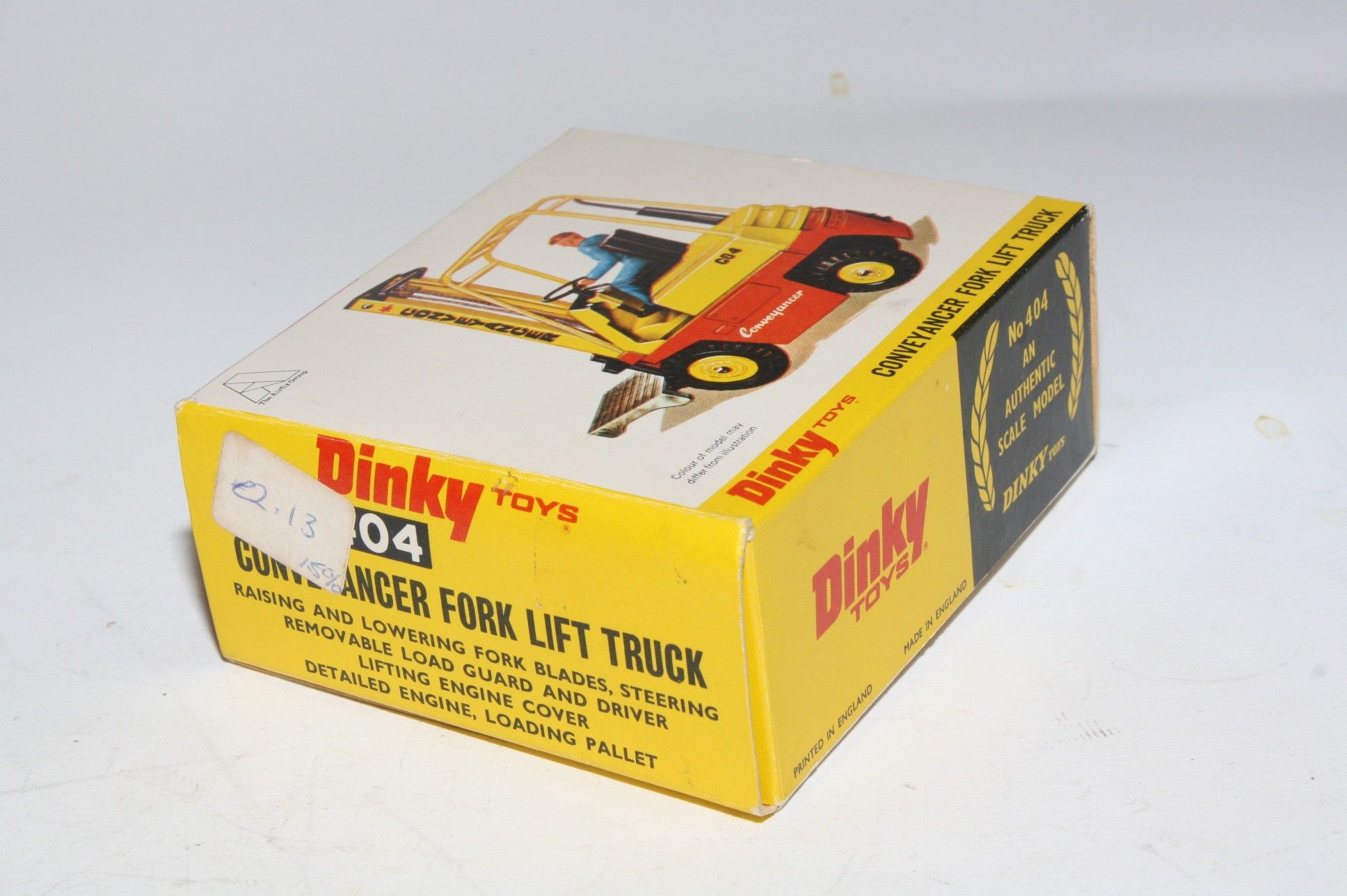 Dinky 404 Conveyancer Fork Lift Truck, Mint in Superb Original Box