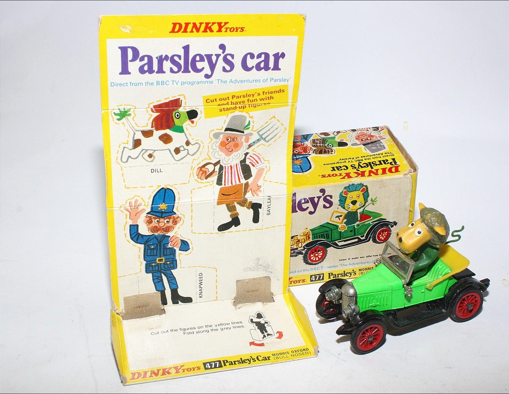 Dinky 477 Parsley's Bull Nosed Morris Oxford Car, Mint in Original