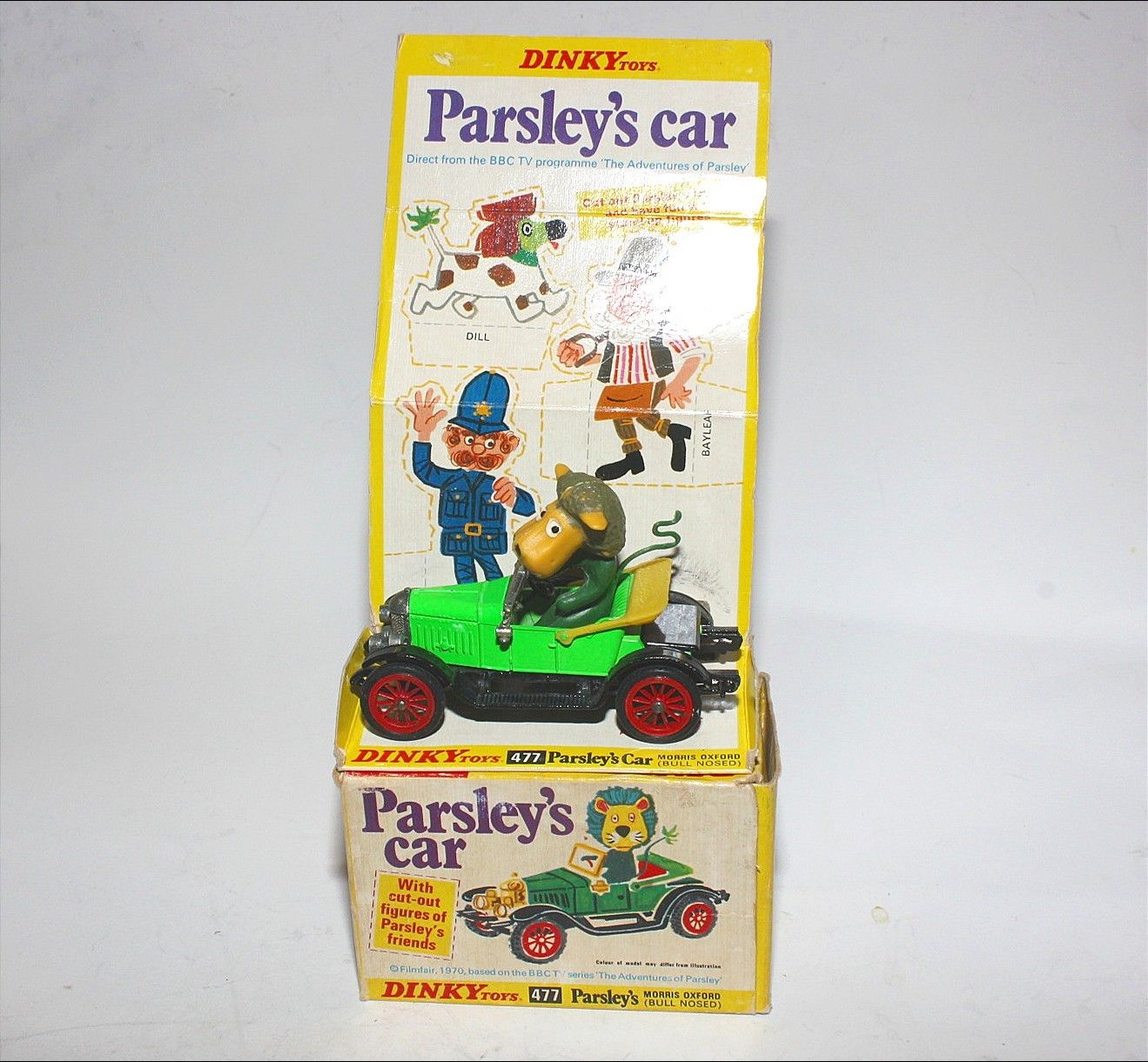 Dinky 477 Parsley's Bull Nosed Morris Oxford Car, Mint in Original