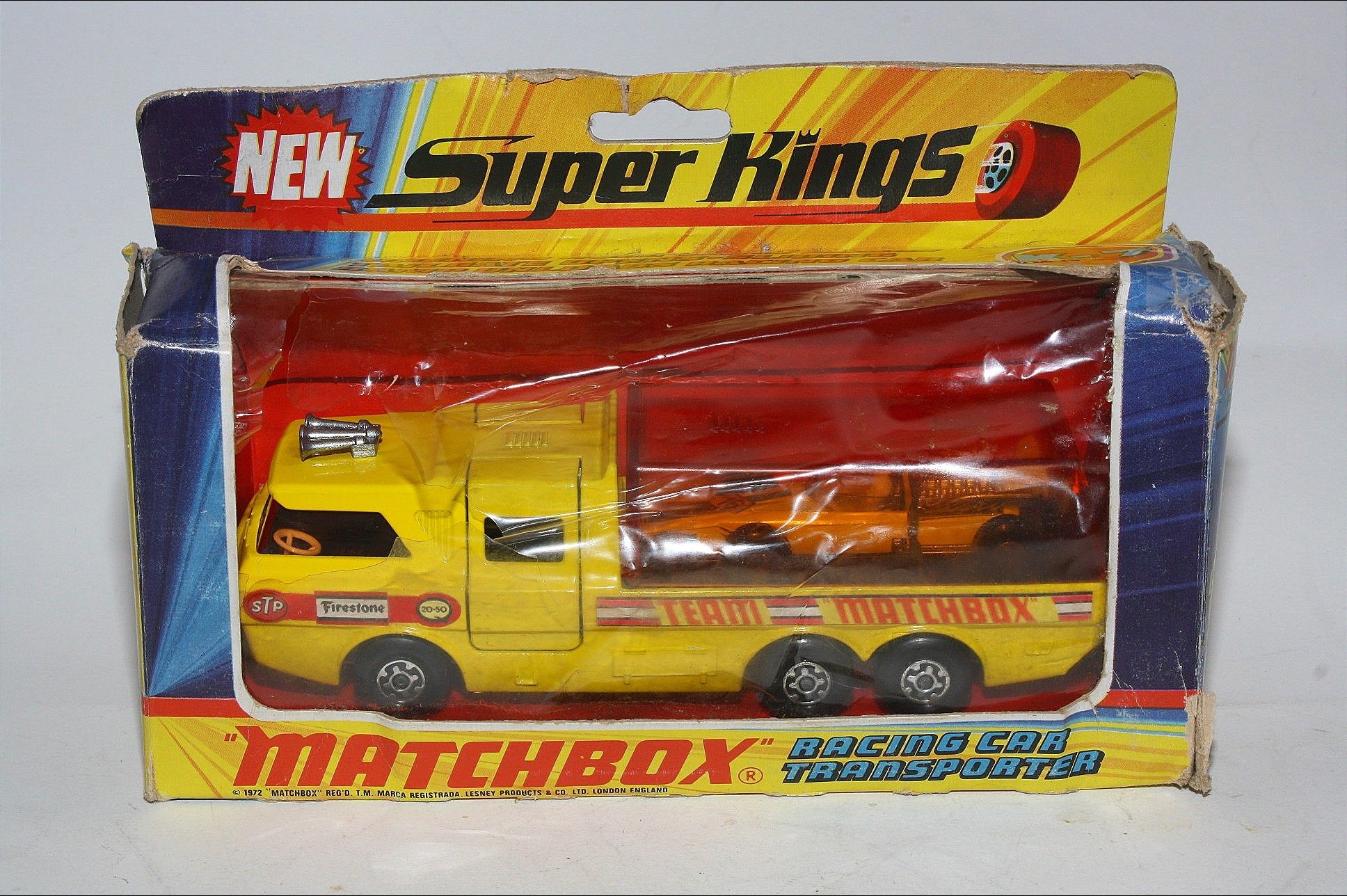 Matchbox Super Kings K 7 Racing Car Transporter Mint in Poor Original Box DB Collectables