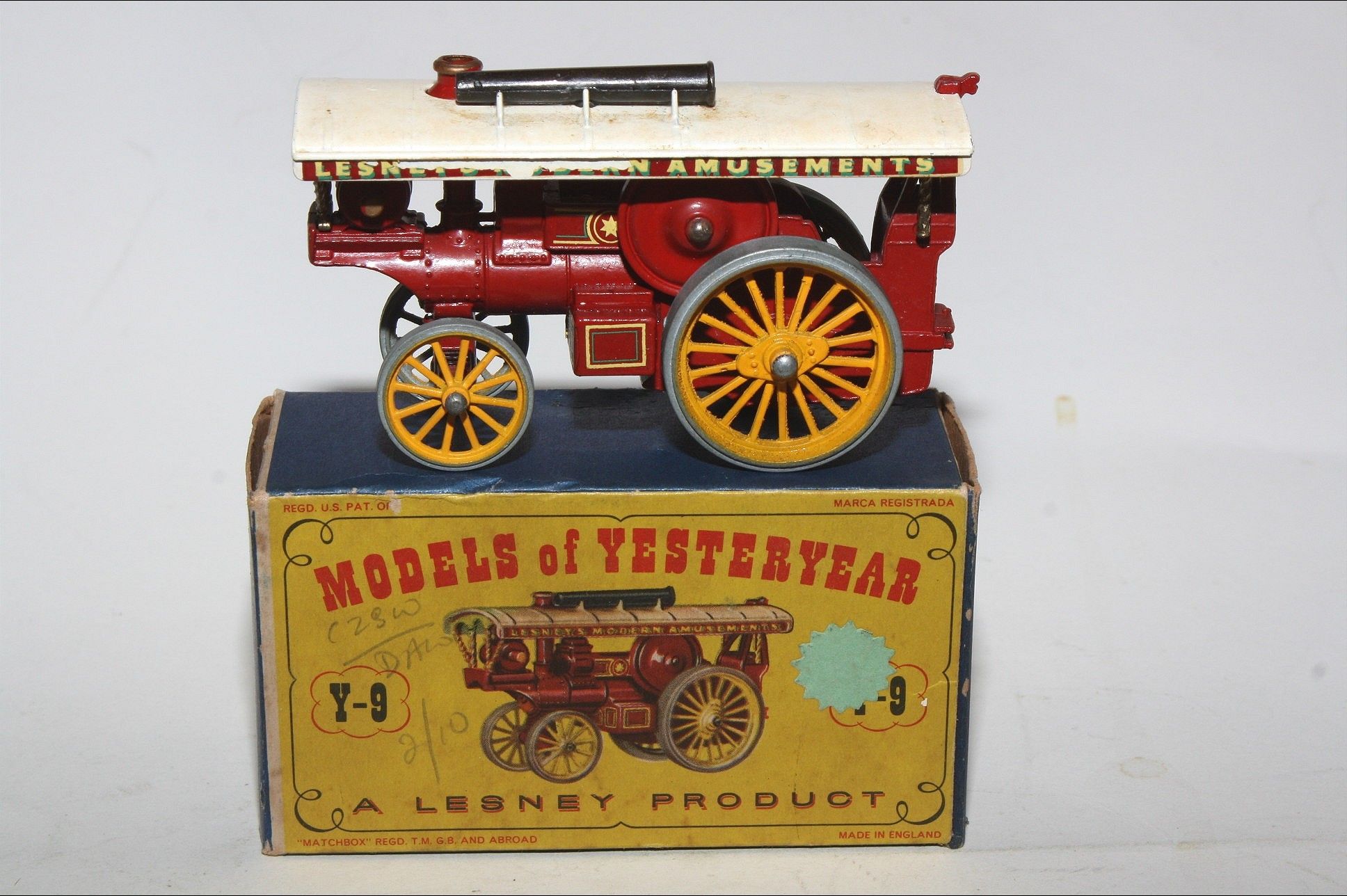 Matchbox Yesteryear Y9 Fowler Showmans Engine Vgc In Original Box Db