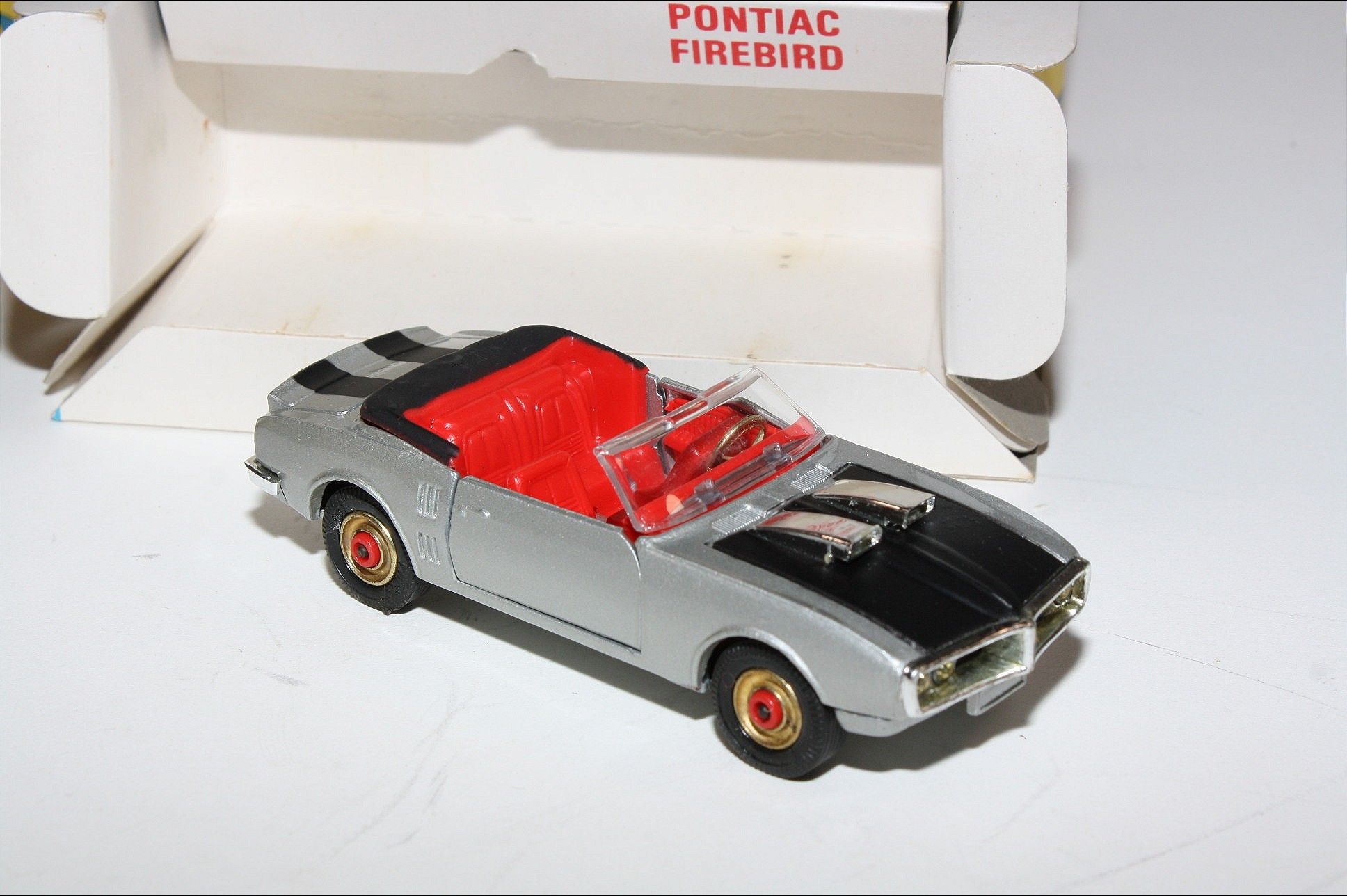 Corgi 343 Pontiac Firebird, Redspot Hubs, Mint in Good Original