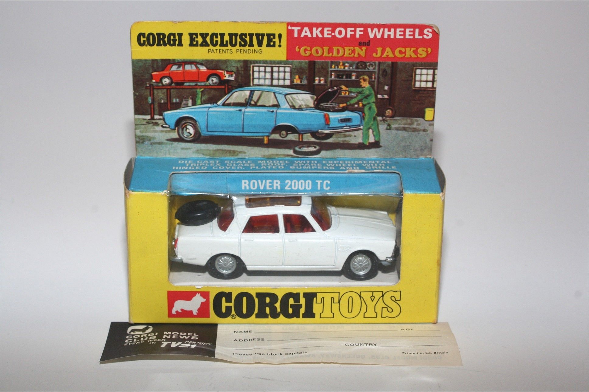 Corgi 275 Rover 2000 TC, Rare White Version, VNM in Original Box | DB ...