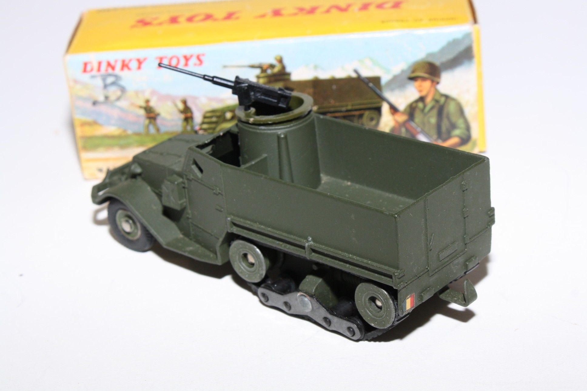 French Dinky 822 M3 Half Track, Mint in Good Original Box
