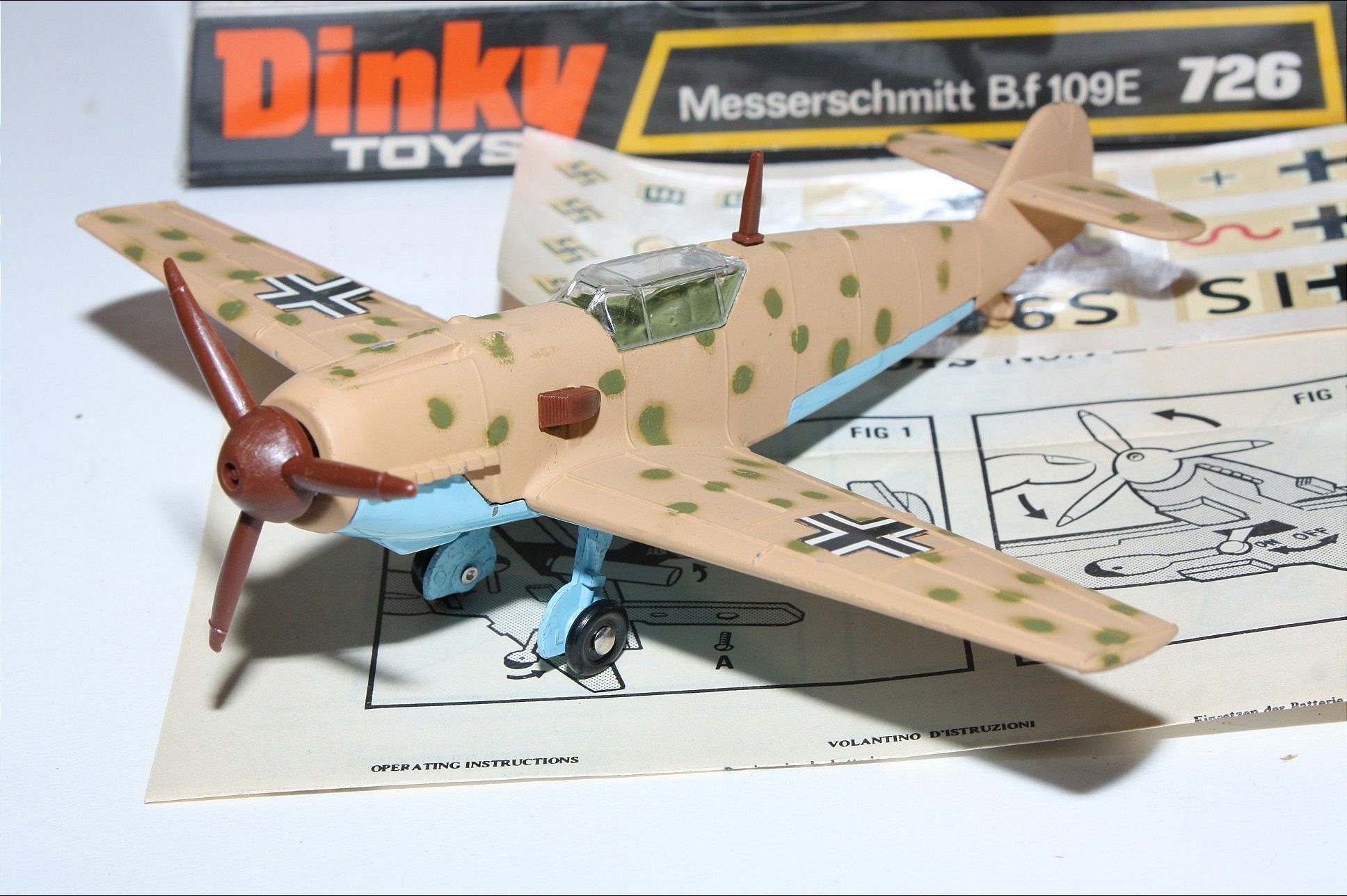 Dinky 726 Messerschmitt BF109E, Excellent In Good Original Box | DB - Foto 7