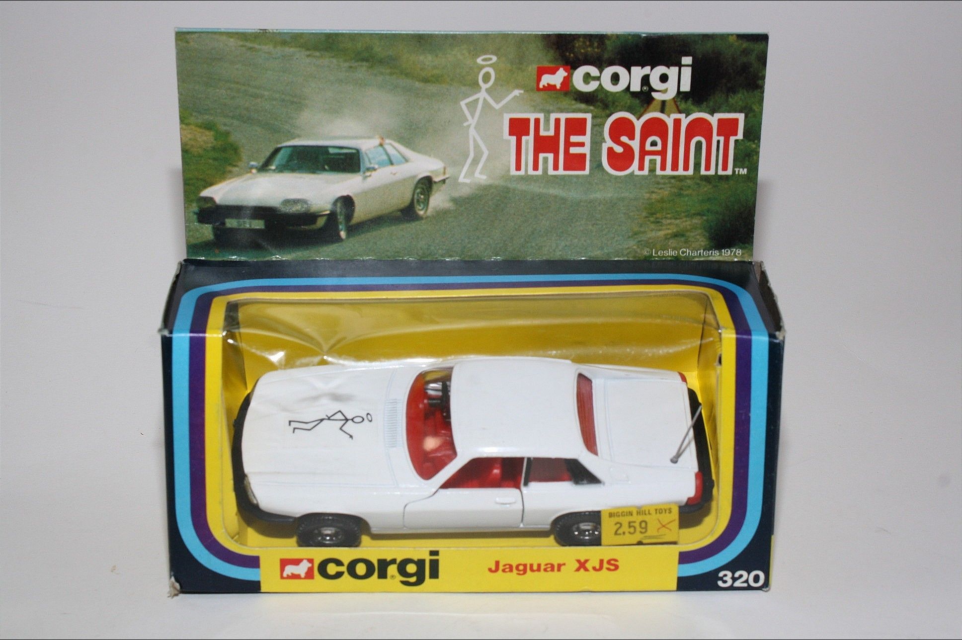 Corgi 320 Saints Jaguar XJS, Mint in VNM Original Box | DB Collectables