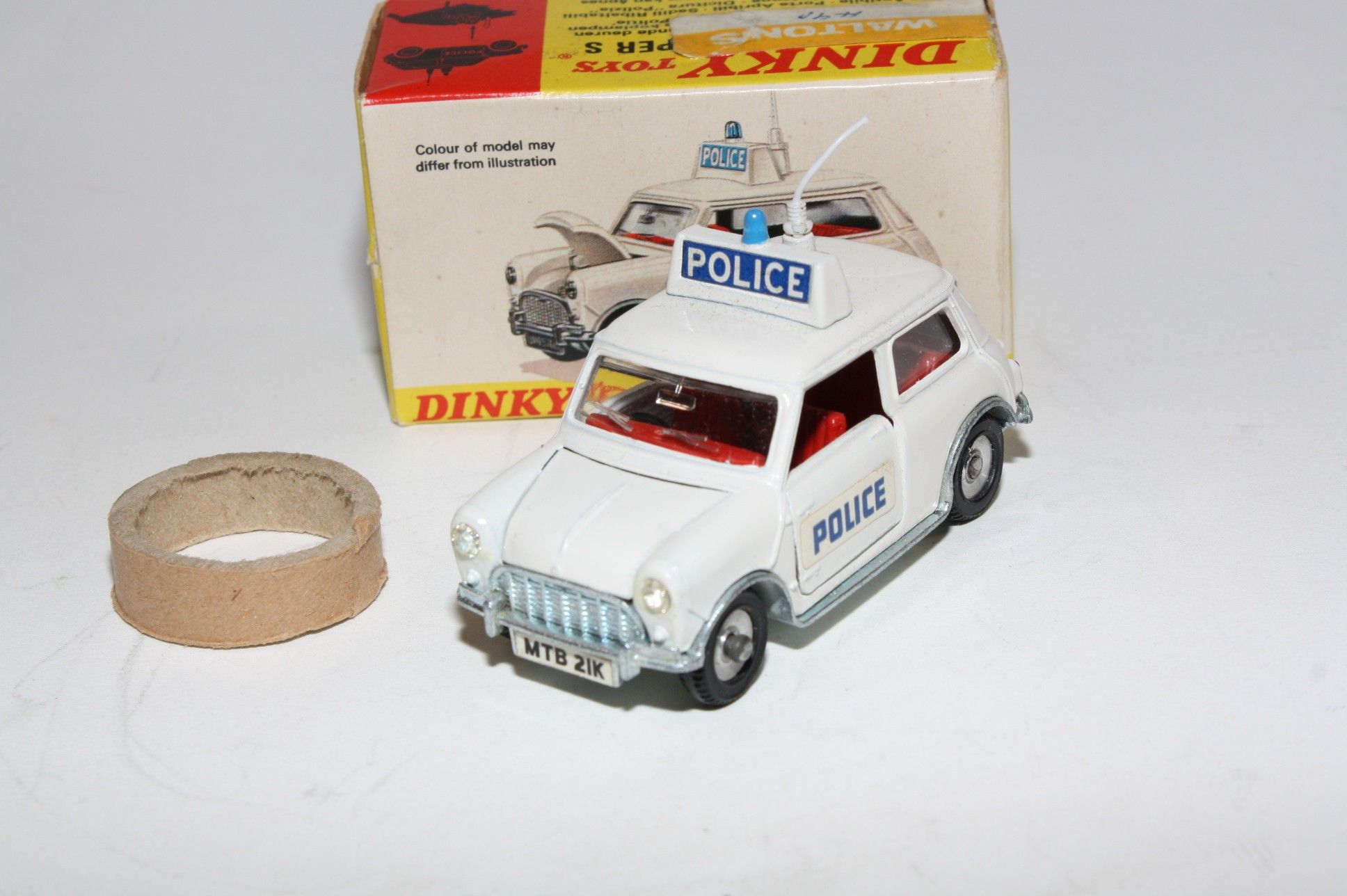 Dinky 250 Mini Cooper S Police Car, Mint in Original Box | DB