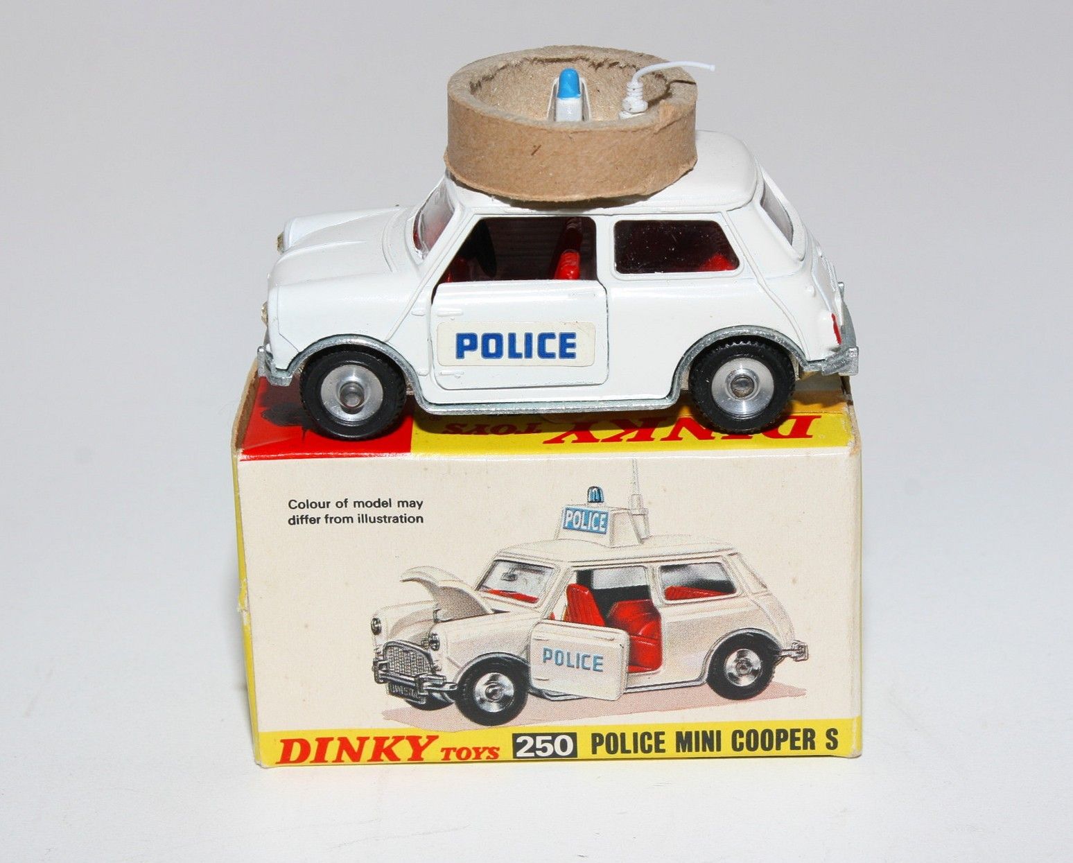 Dinky 250 Mini Cooper S Police Car, Mint in Original Box | DB