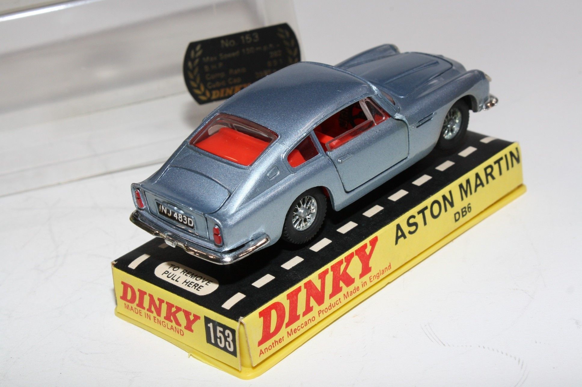 Dinky,Vnm 153 Aston Martin DB6, VNM in Good Original Hard Box | DB