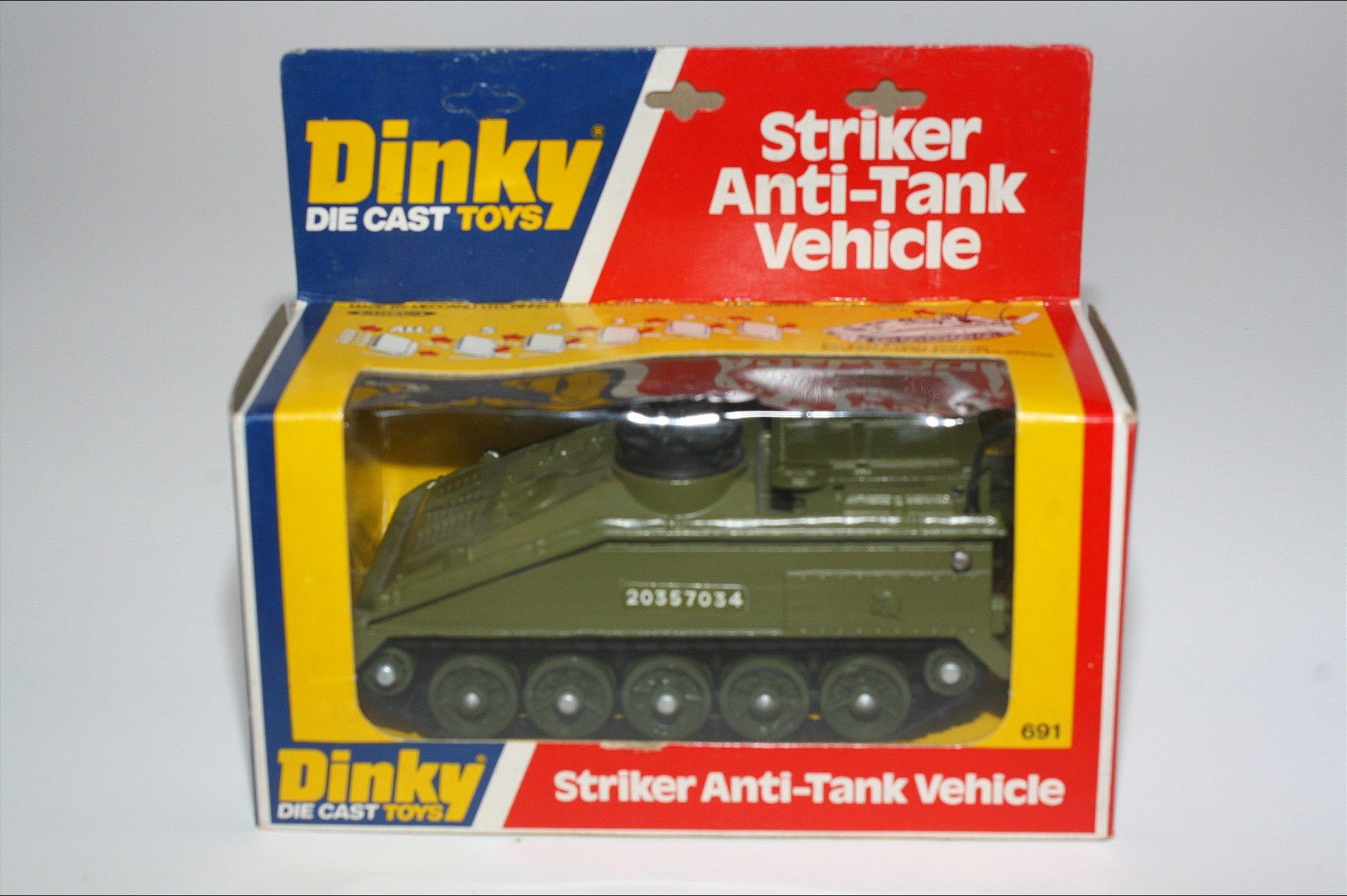 Set 8 Missili Ricambio Per Dinky Alvis Striker Tank 691 - HQ