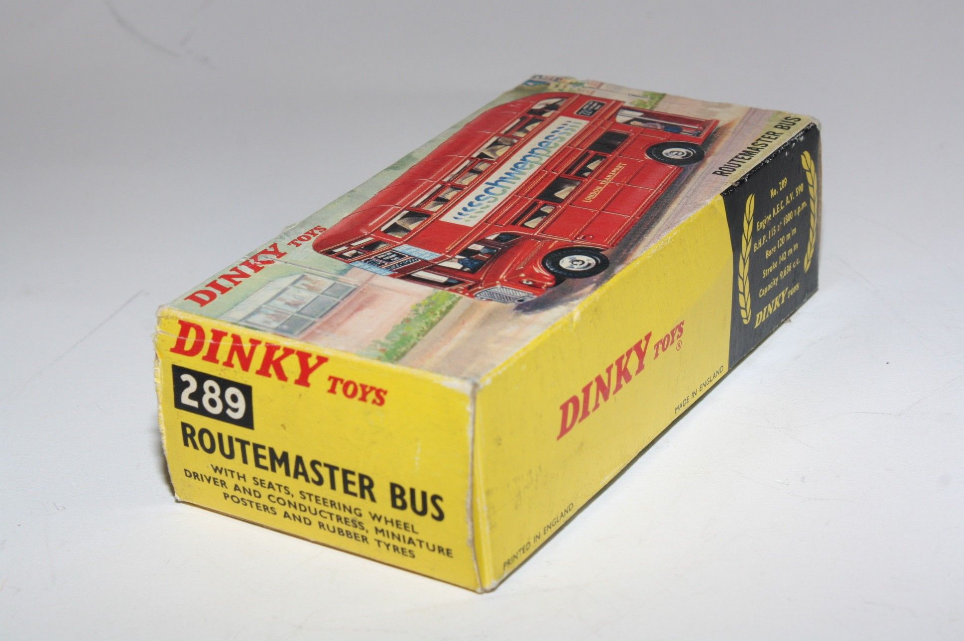 Dinky 289 Routemaster Bus, Schweppes, Mint in Original Box | DB ...