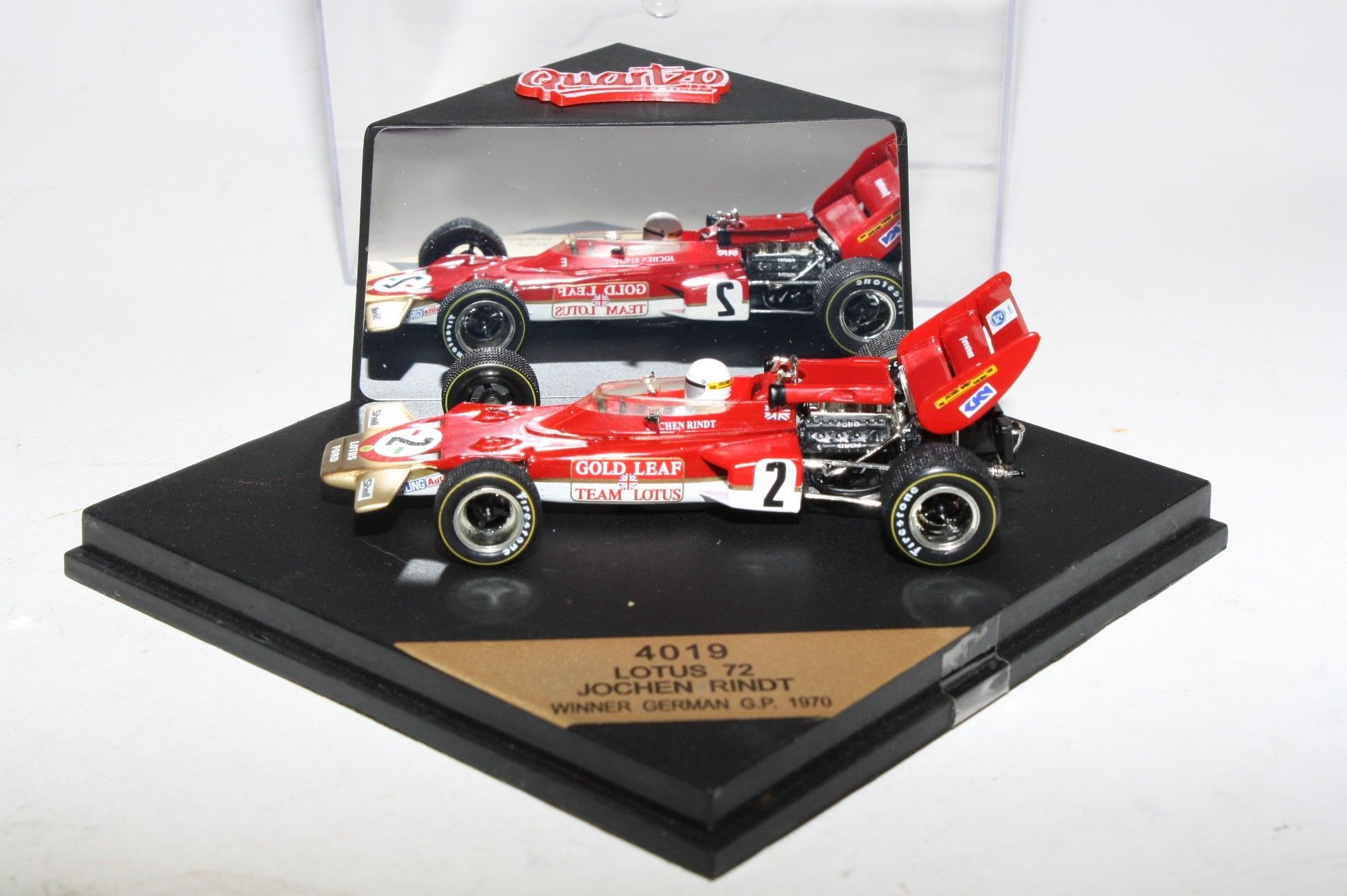 Quartzo 4019 1:43 Lotus 72 Jochen Rindt German GP Winner 1970 | DB  Collectables